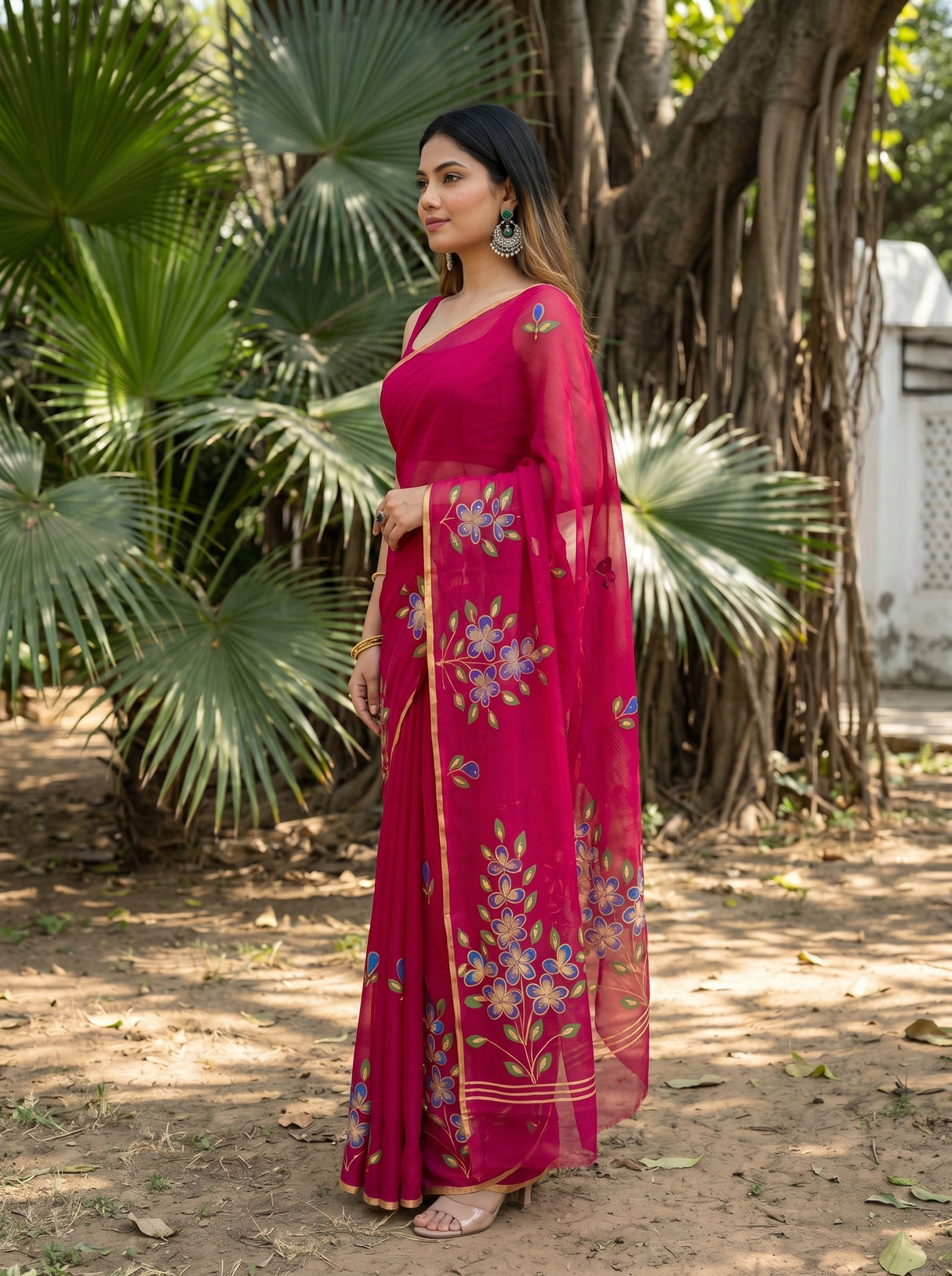 MIMOSA Saree Saree — pose 3 styling detail
