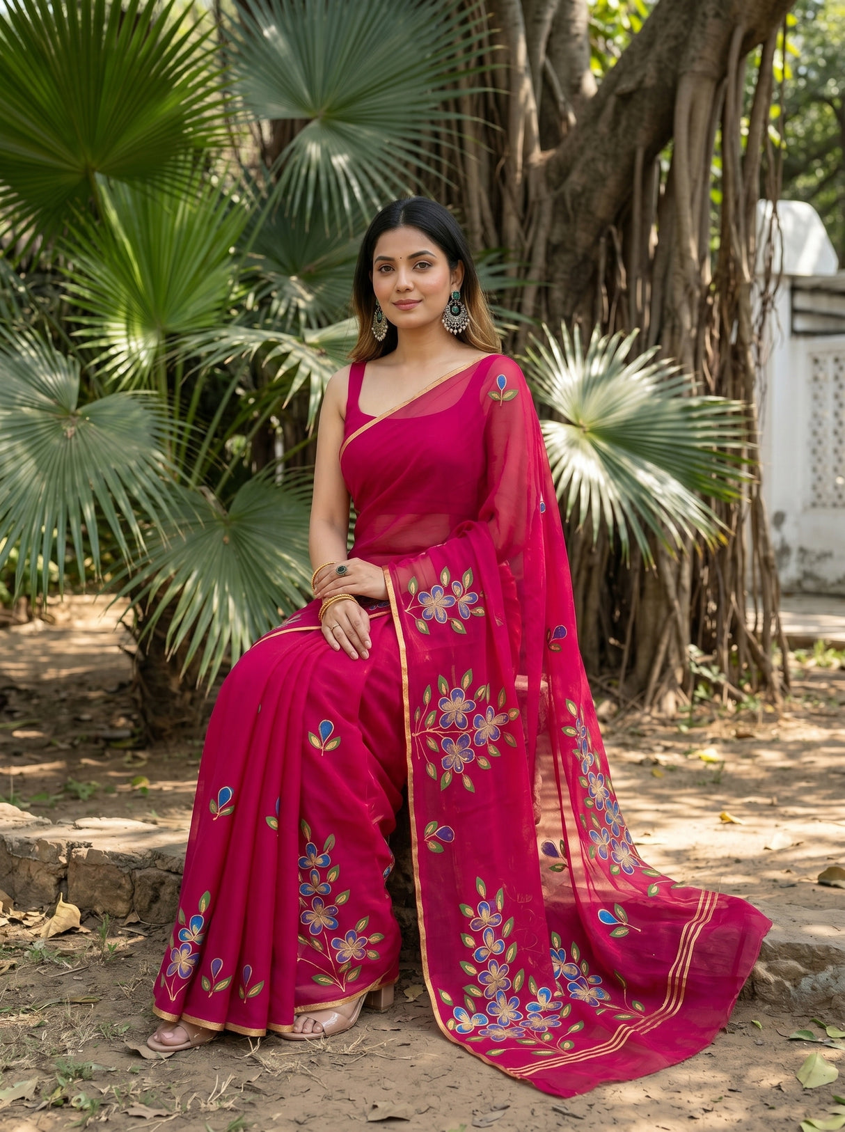 MIMOSA Saree Saree — pose 8 styling detail