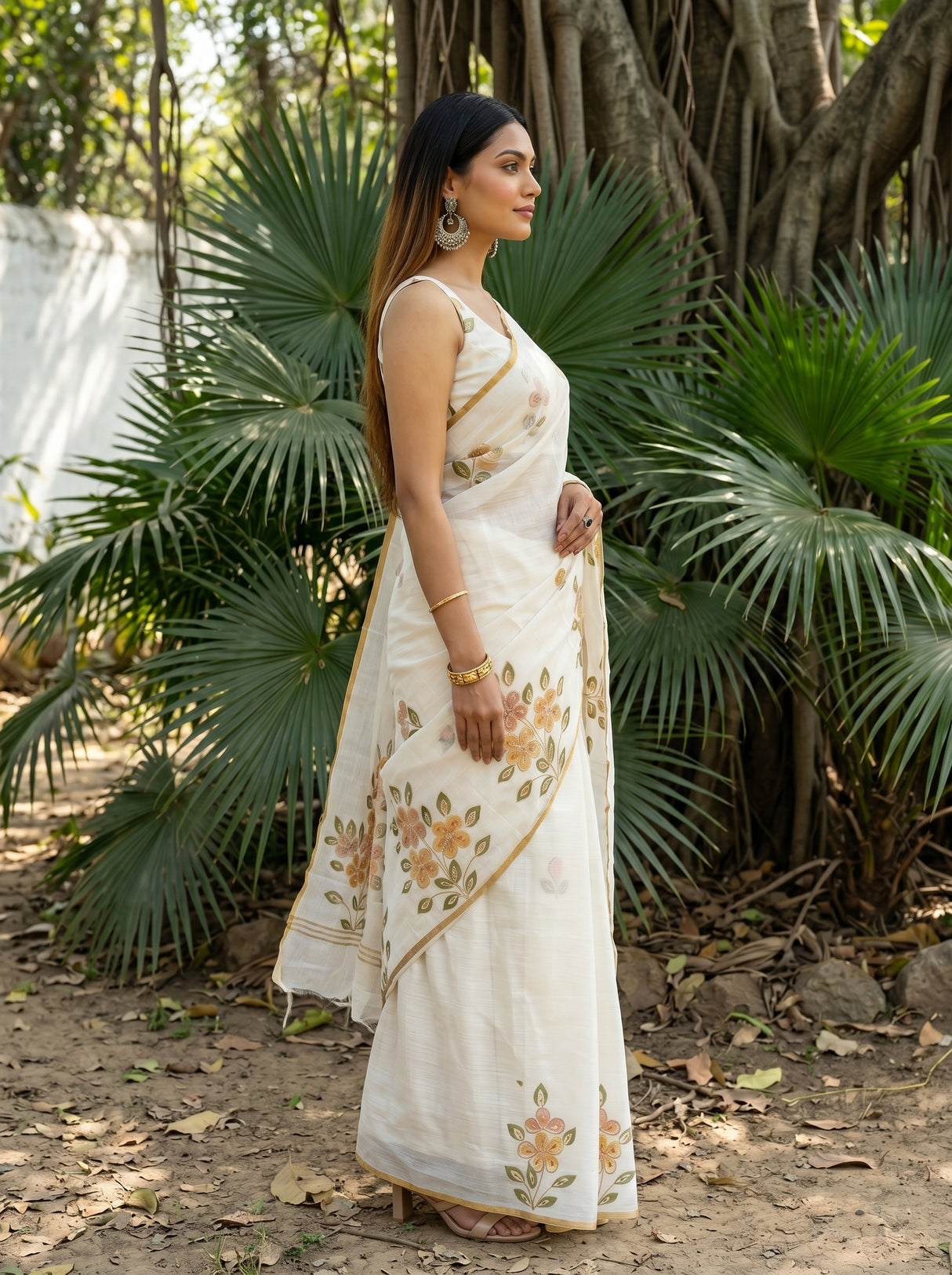 MIMOSA Saree Saree — pose 3 styling detail