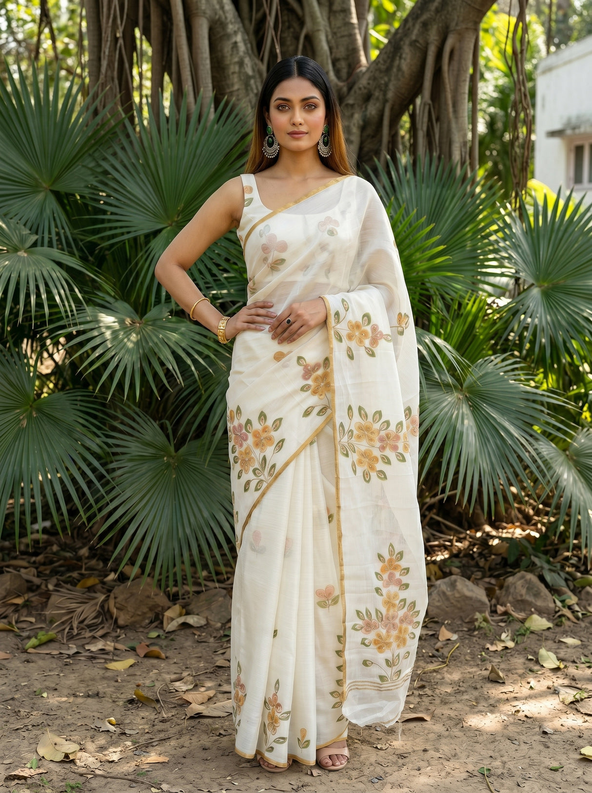 MIMOSA Saree Saree — pose 4 styling detail