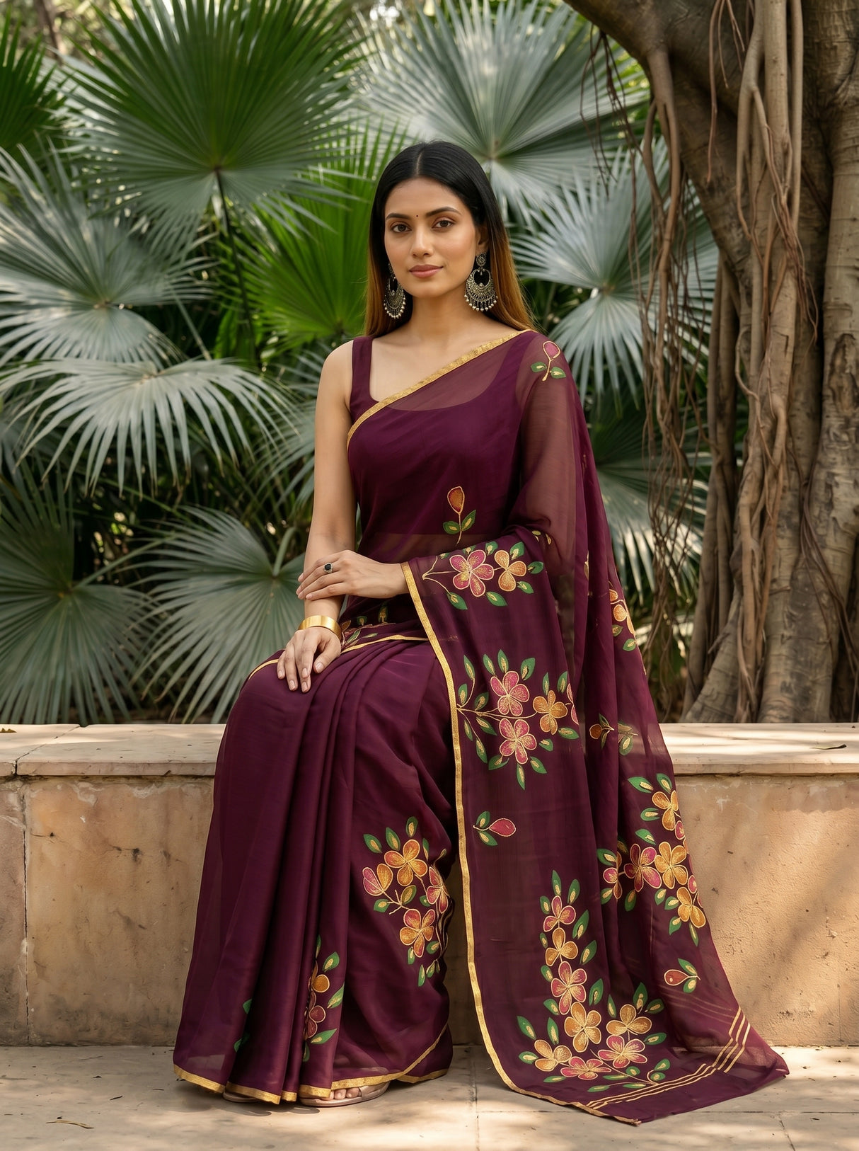 MIMOSA Saree Saree — pose 8 styling detail