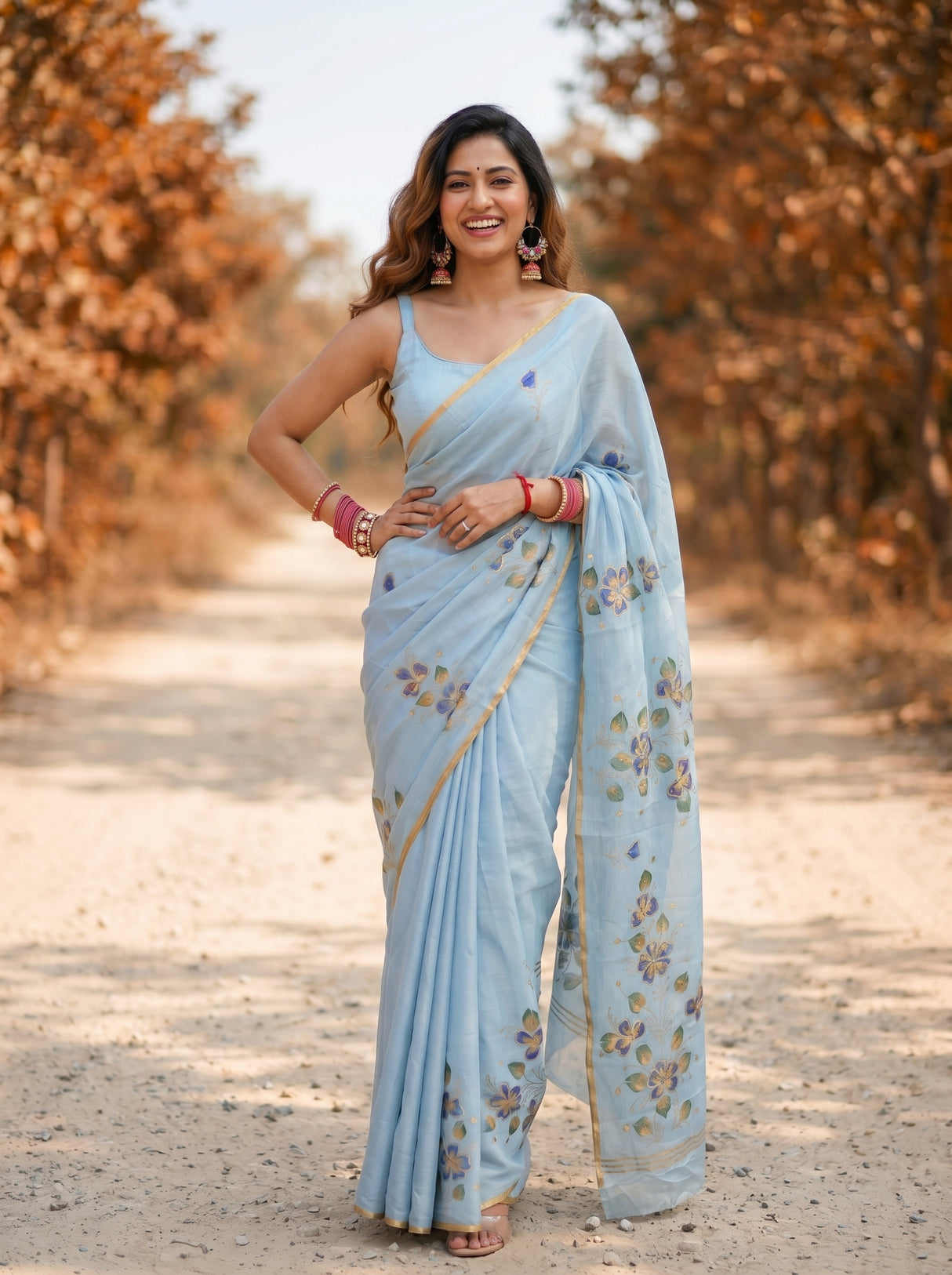 MIMOSA Saree Saree — pose 4 styling detail
