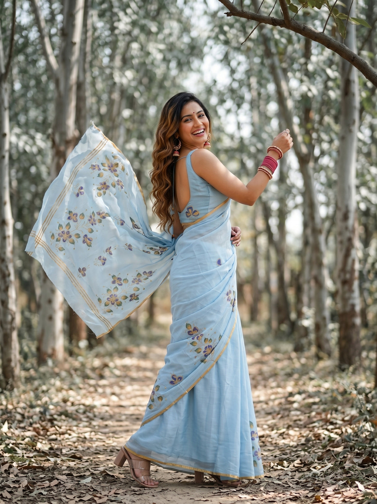 MIMOSA Saree Saree — pose 5 styling detail