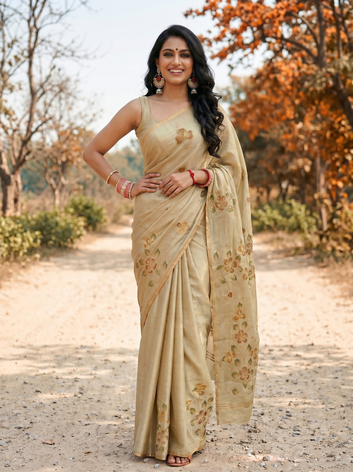 MIMOSA Saree Saree — pose 4 styling detail