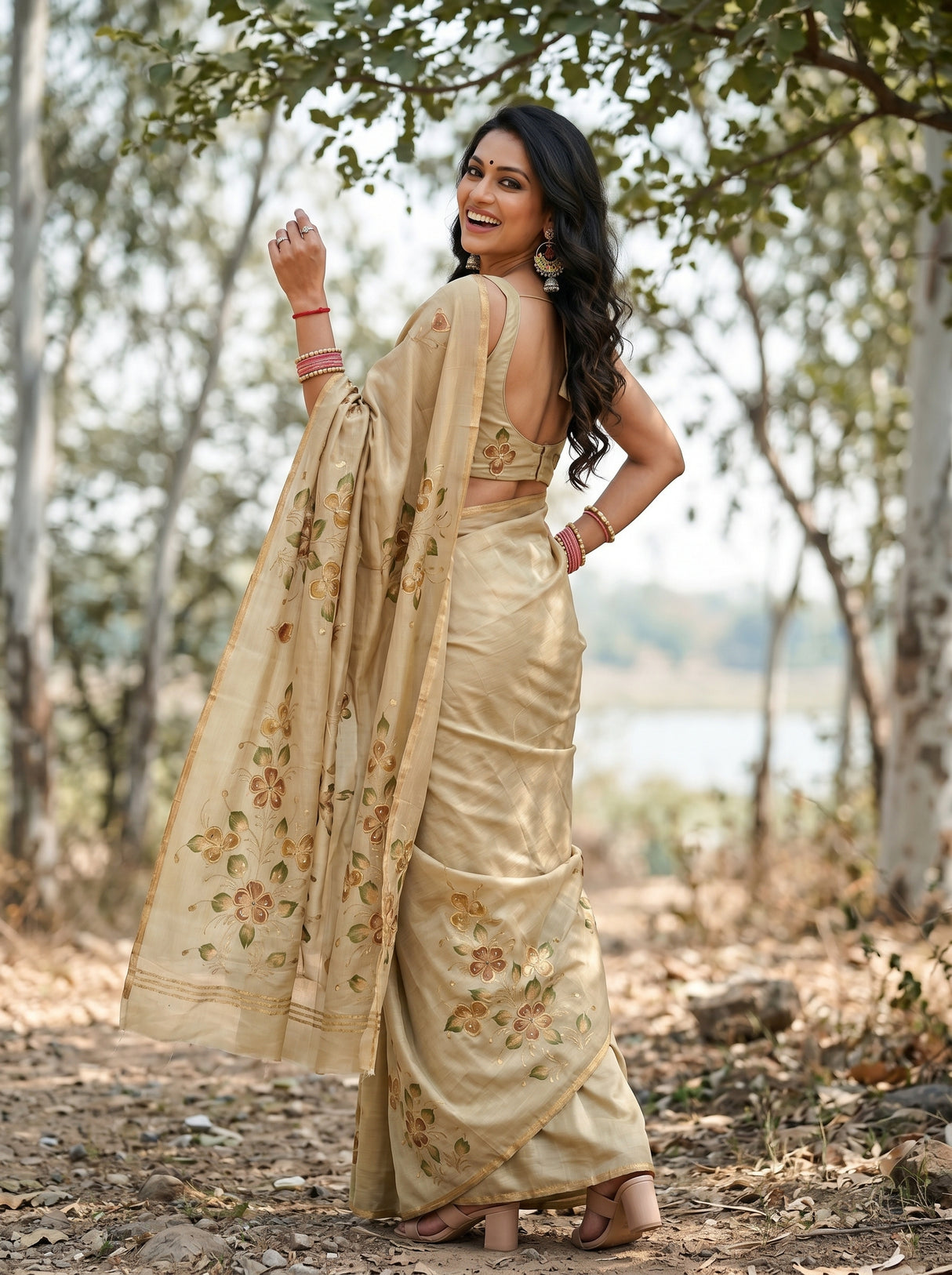 MIMOSA Saree Saree — pose 7 styling detail