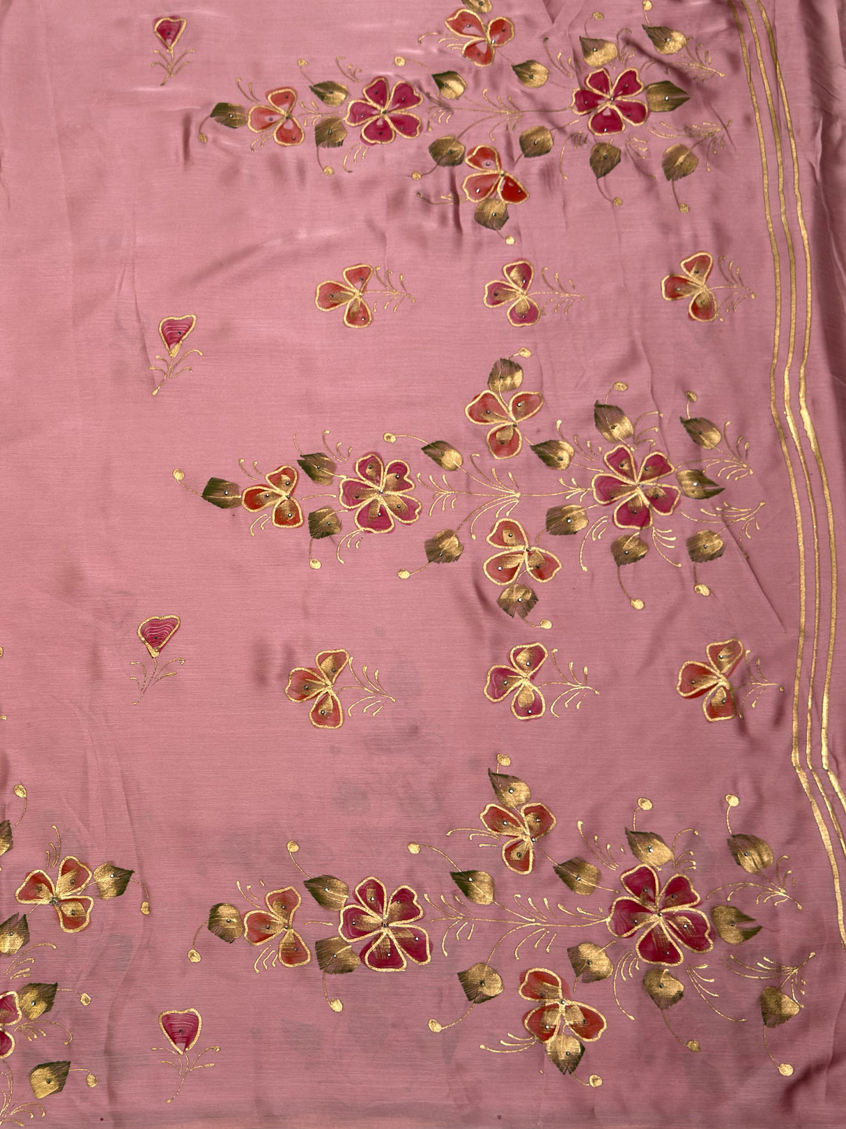 MIMOSA Saree Saree — pallu and zari work detail