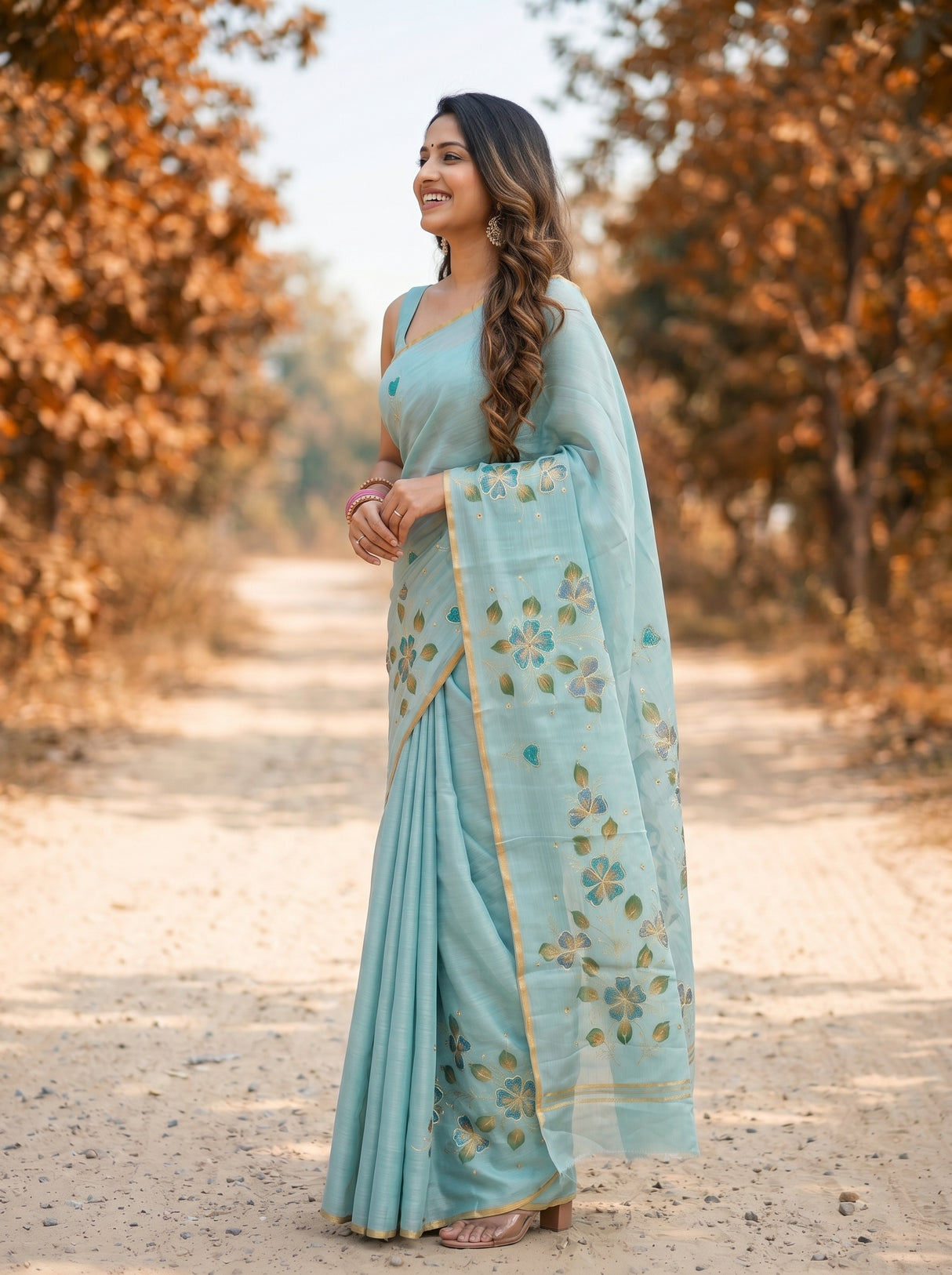 MIMOSA Saree Saree — pose 3 styling detail