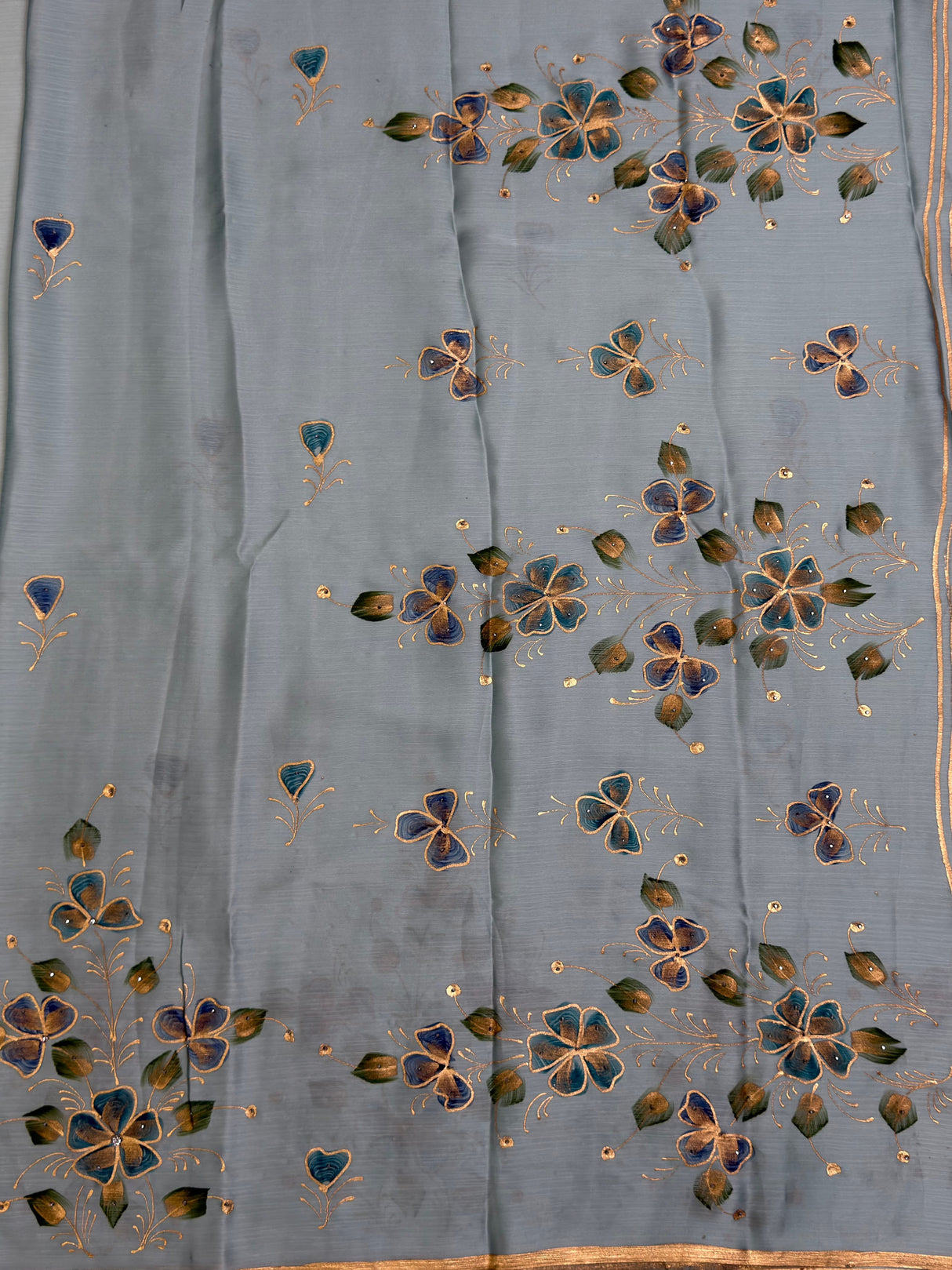 MIMOSA Saree Saree — pallu and zari work detail