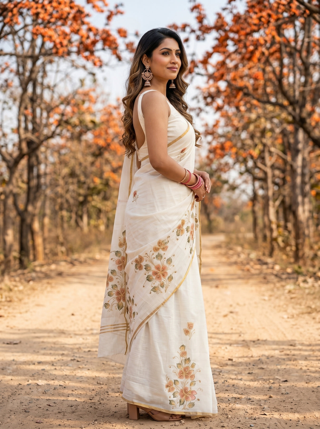 MIMOSA Saree Saree — pose 3 styling detail