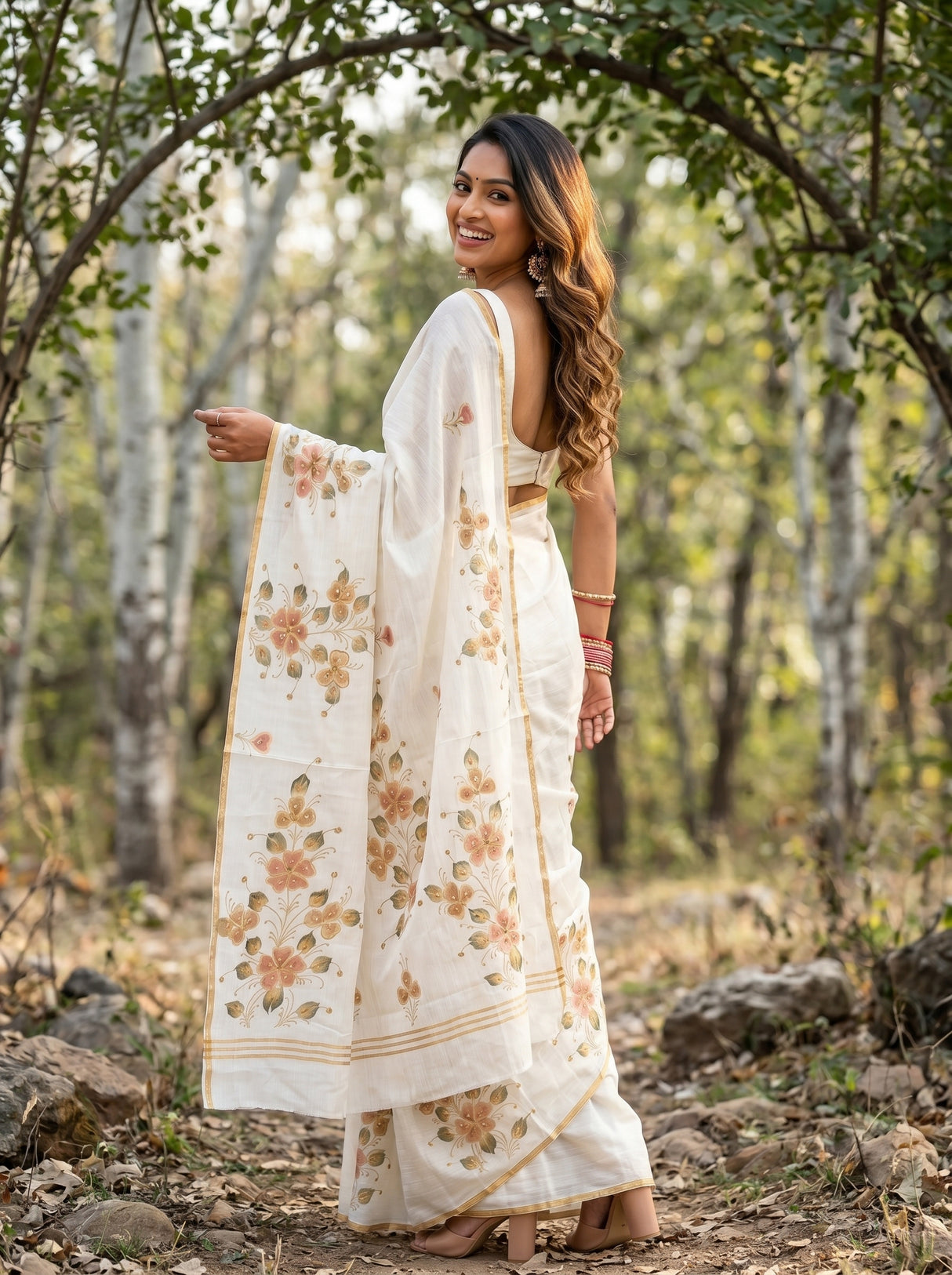 MIMOSA Saree Saree — pose 7 styling detail