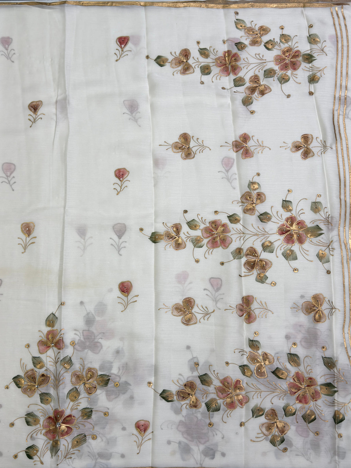MIMOSA Saree Saree — pallu and zari work detail