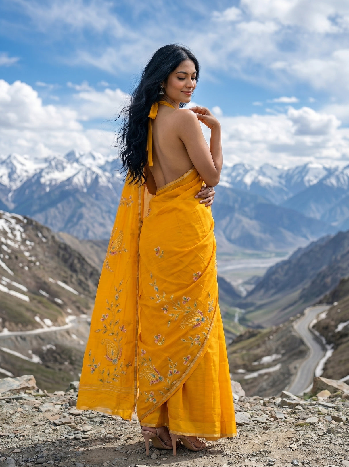MIMOSA Saree Saree — pose 7 styling detail