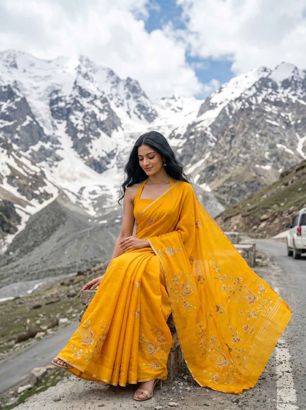 MIMOSA Saree Saree — pose 8 styling detail