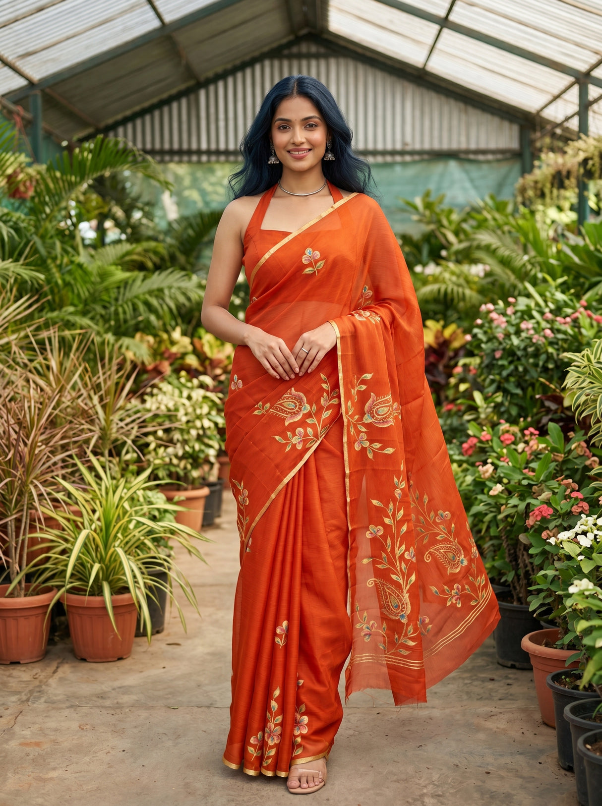 MIMOSA Saree Saree — front view on mannequin