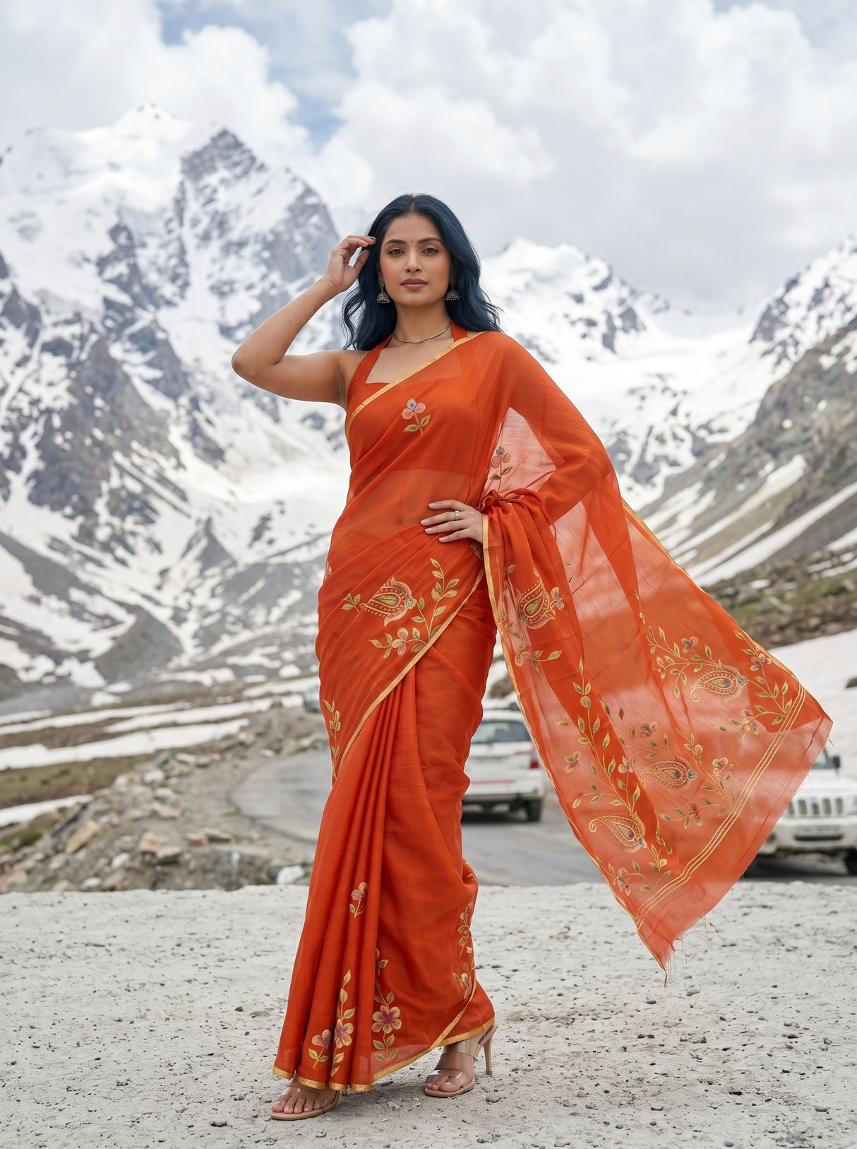 MIMOSA Saree Saree — pose 4 styling detail