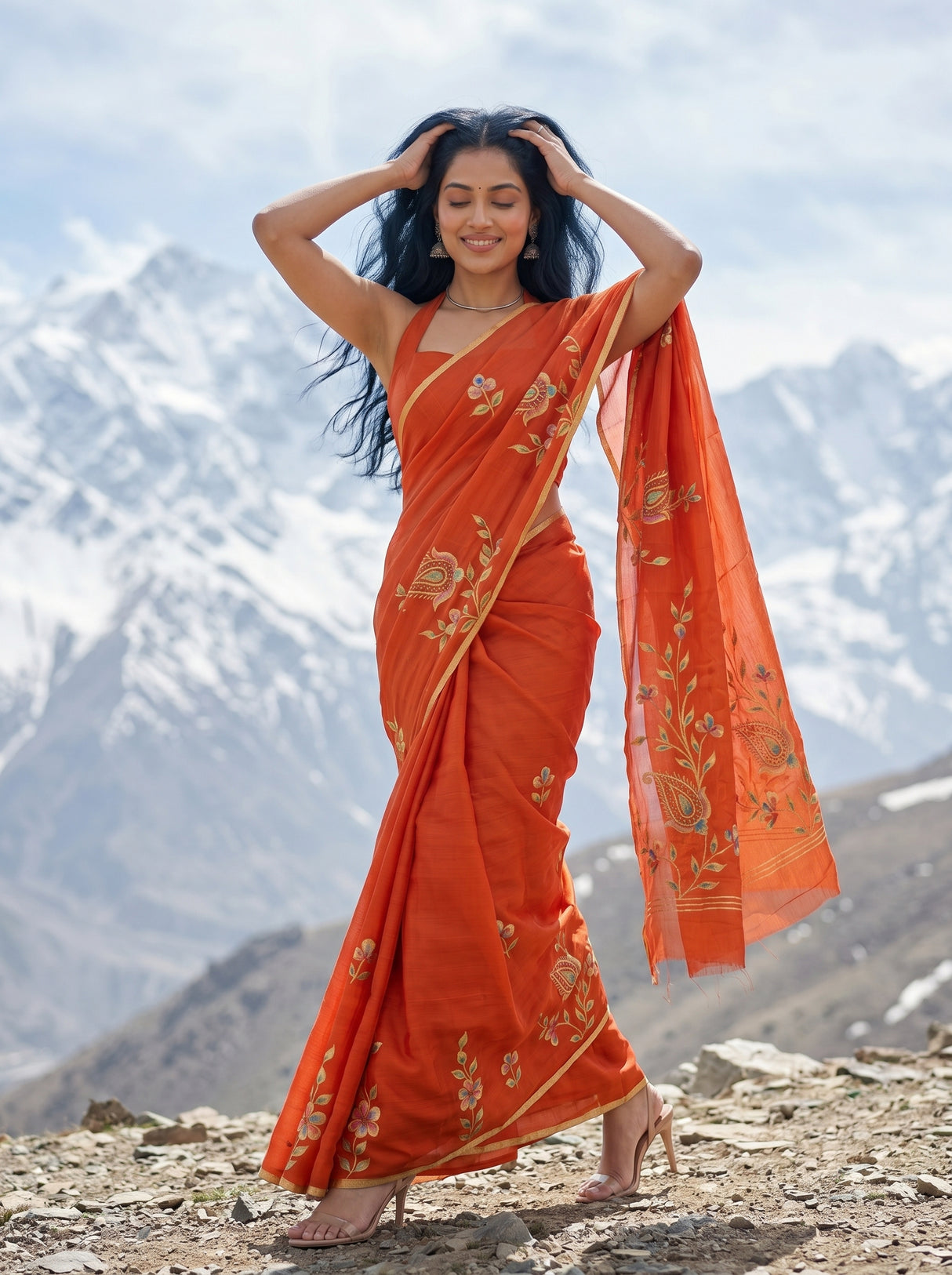 MIMOSA Saree Saree — pose 5 styling detail