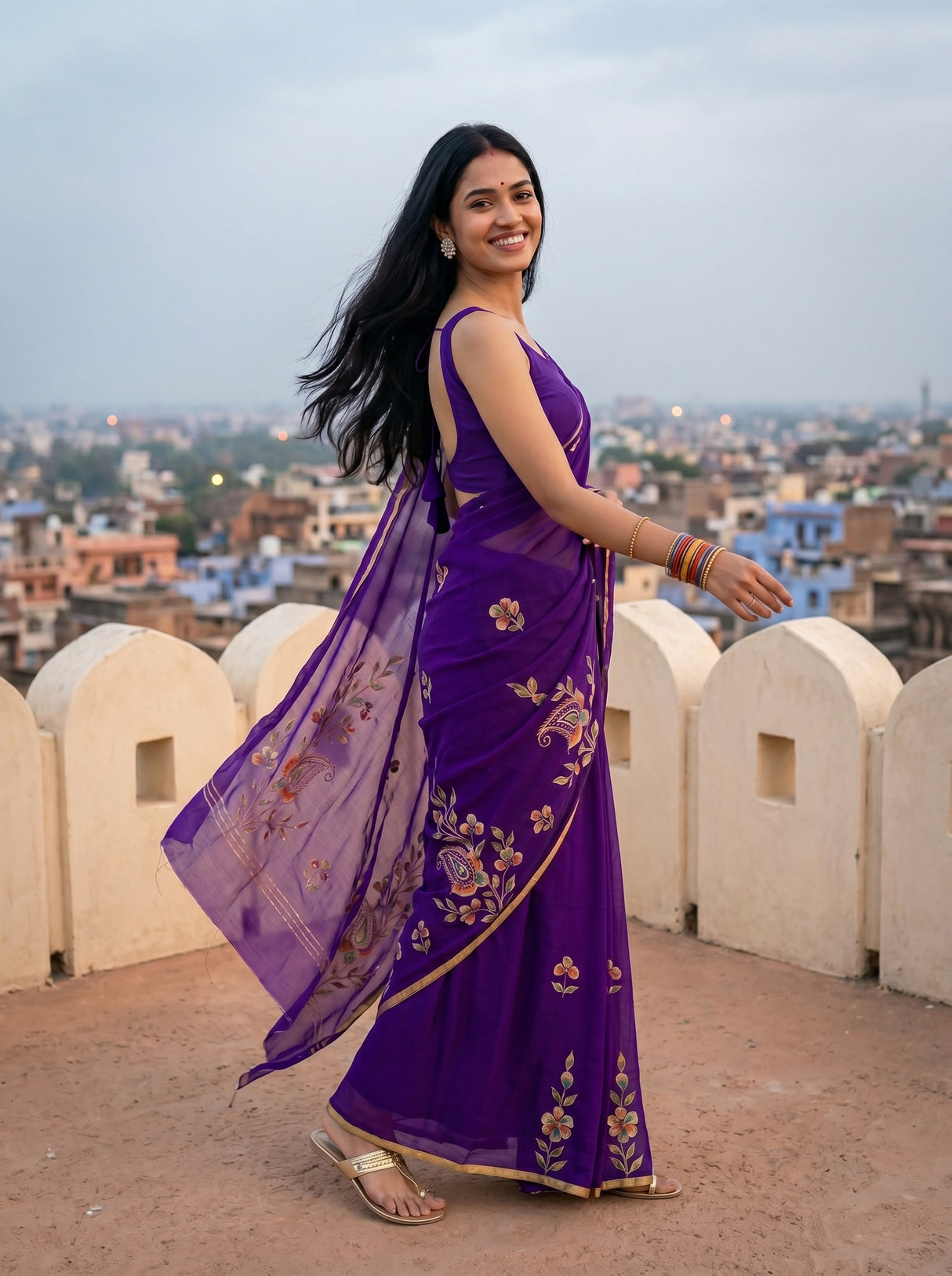 MIMOSA Saree Saree — pose 9 styling detail