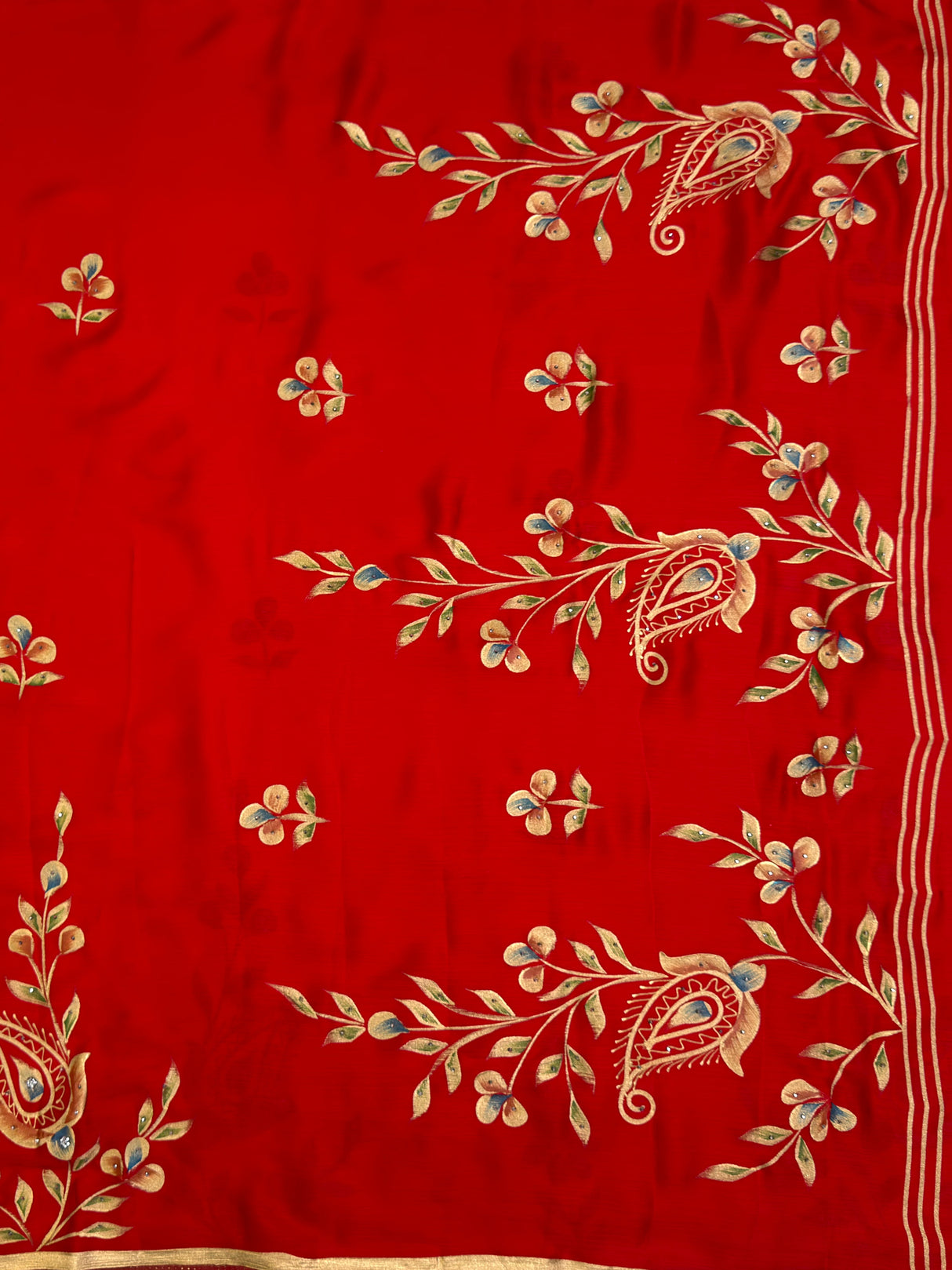 MIMOSA Saree Saree — pallu and zari work detail