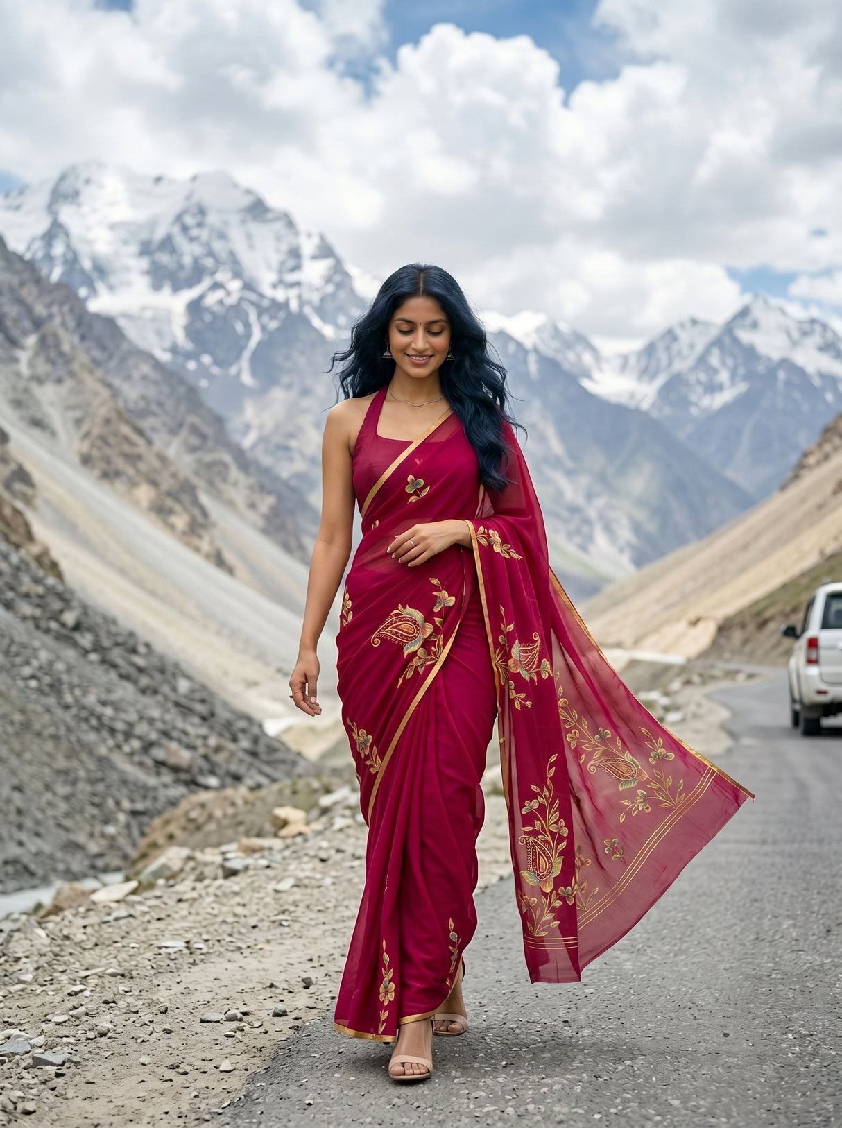 MIMOSA Saree Saree — pose 6 styling detail