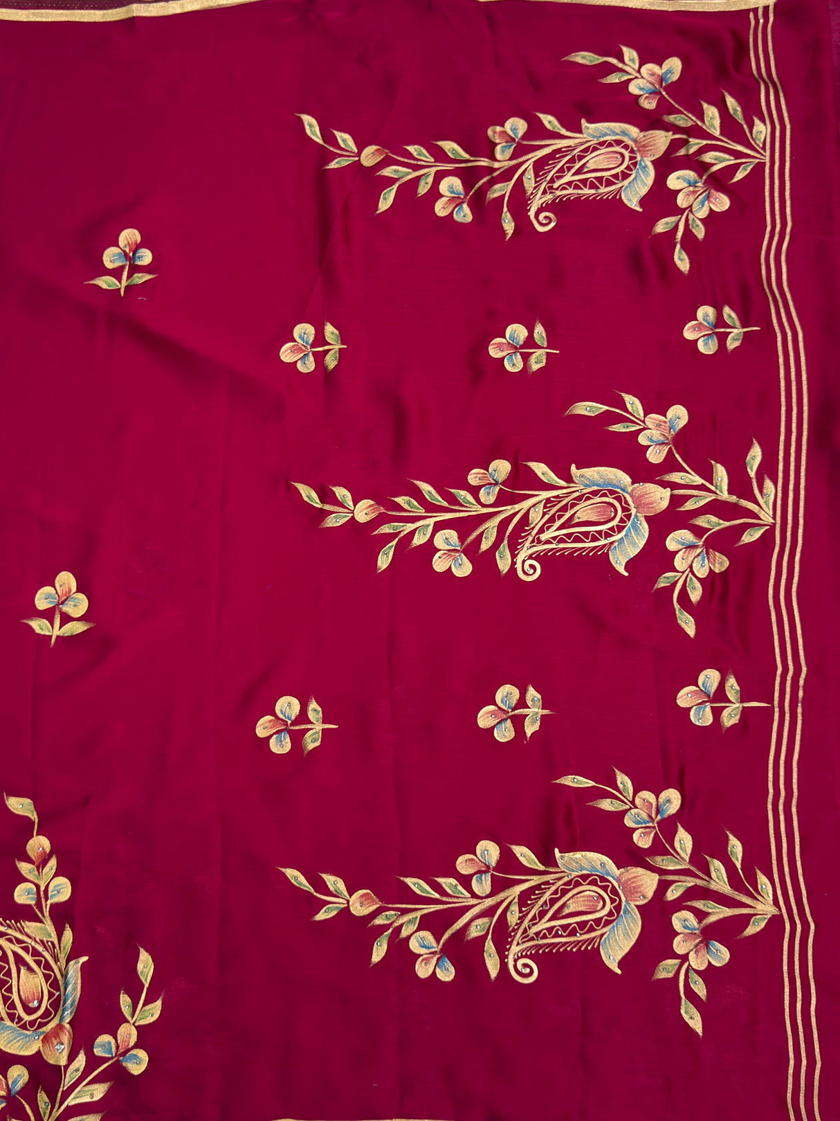 MIMOSA Saree Saree — pallu and zari work detail