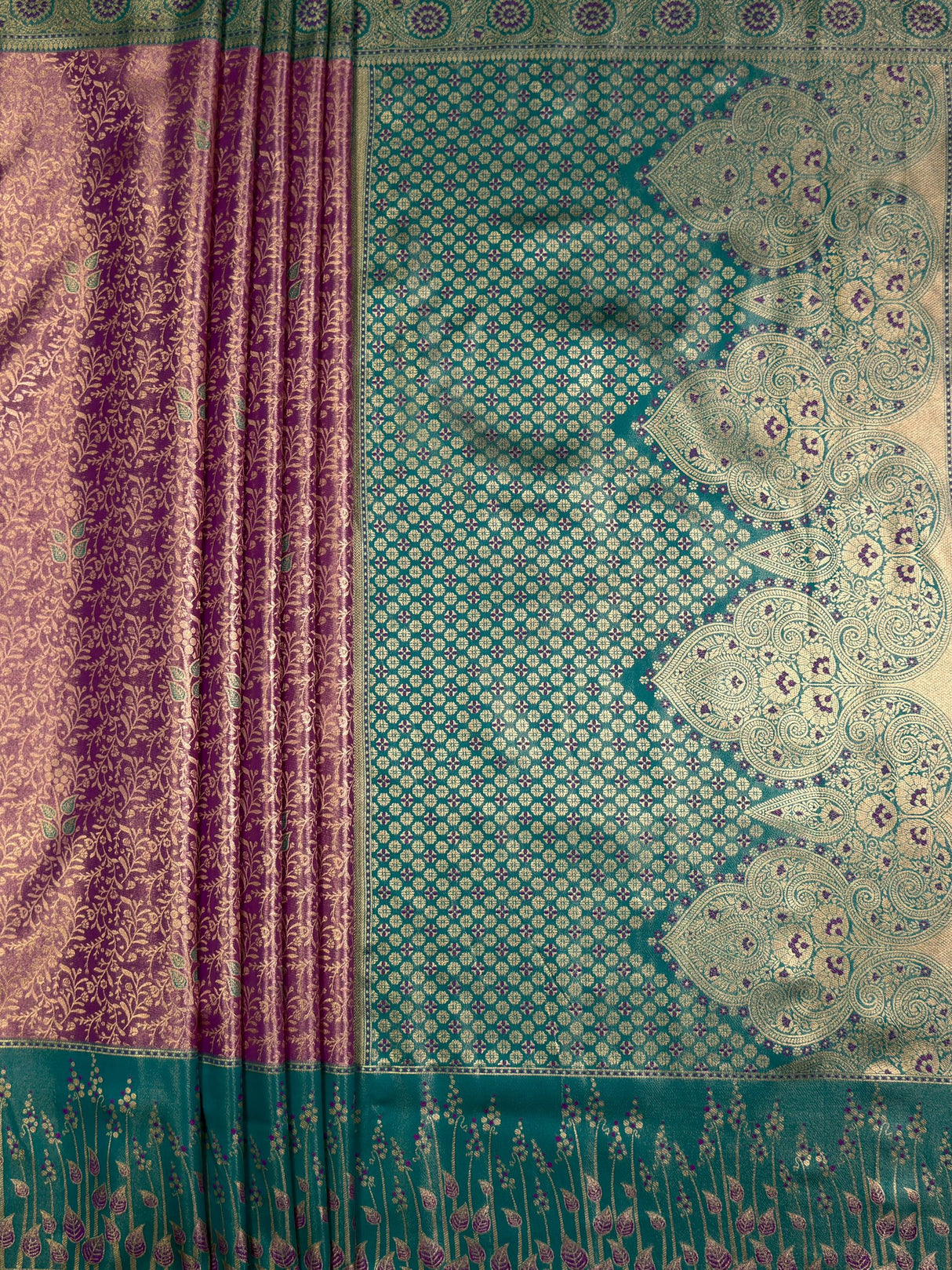 MIMOSA Saree Saree — pallu and zari work detail