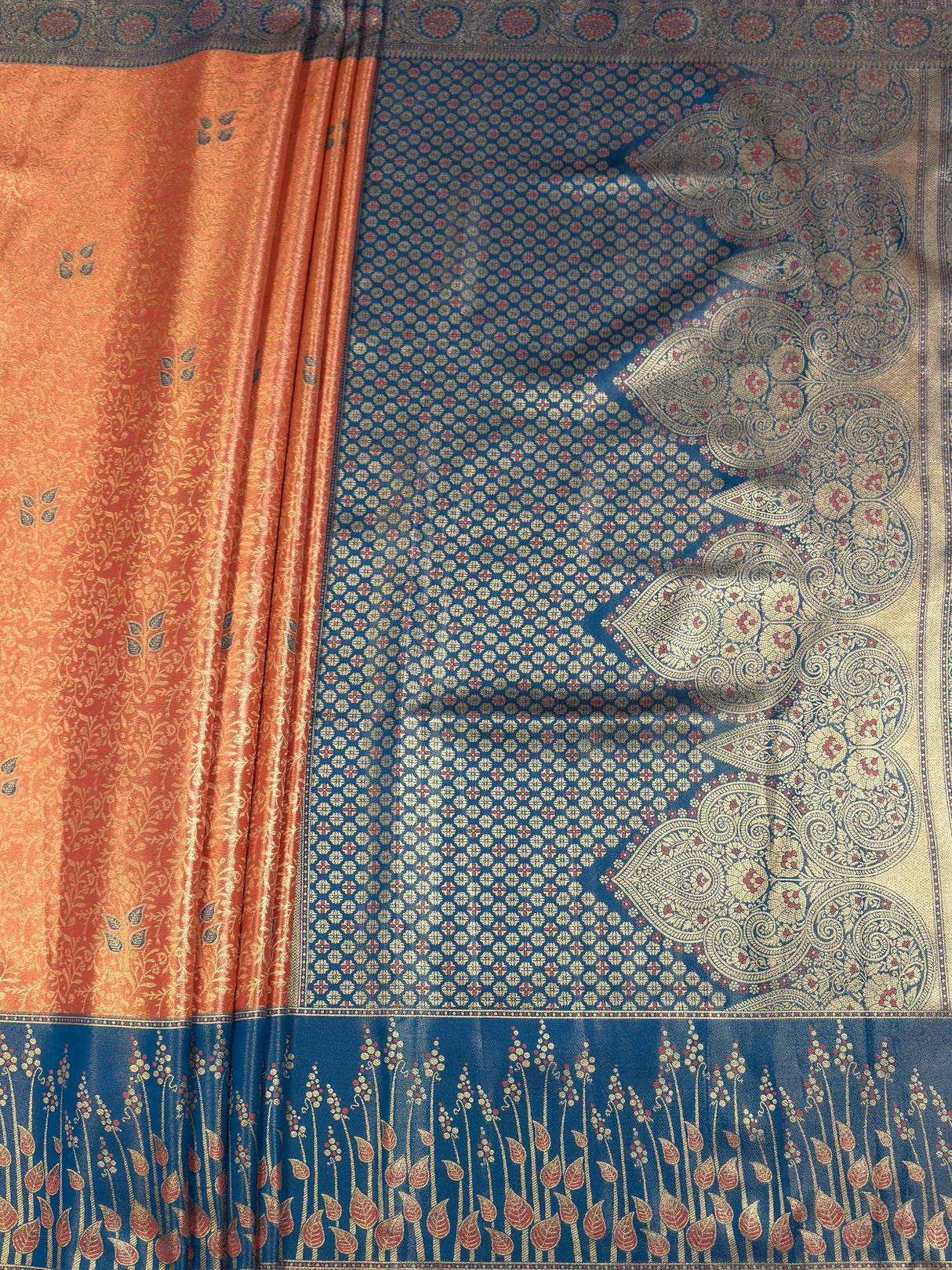 MIMOSA Saree Saree — pallu and zari work detail
