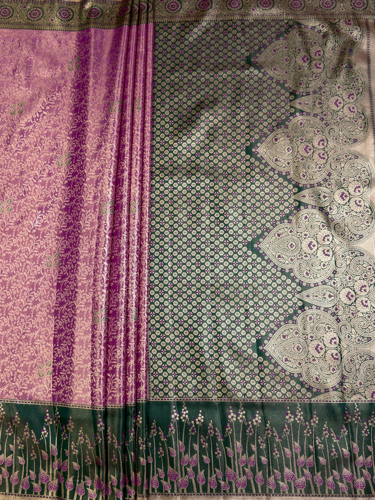 MIMOSA Saree Saree — pallu and zari work detail