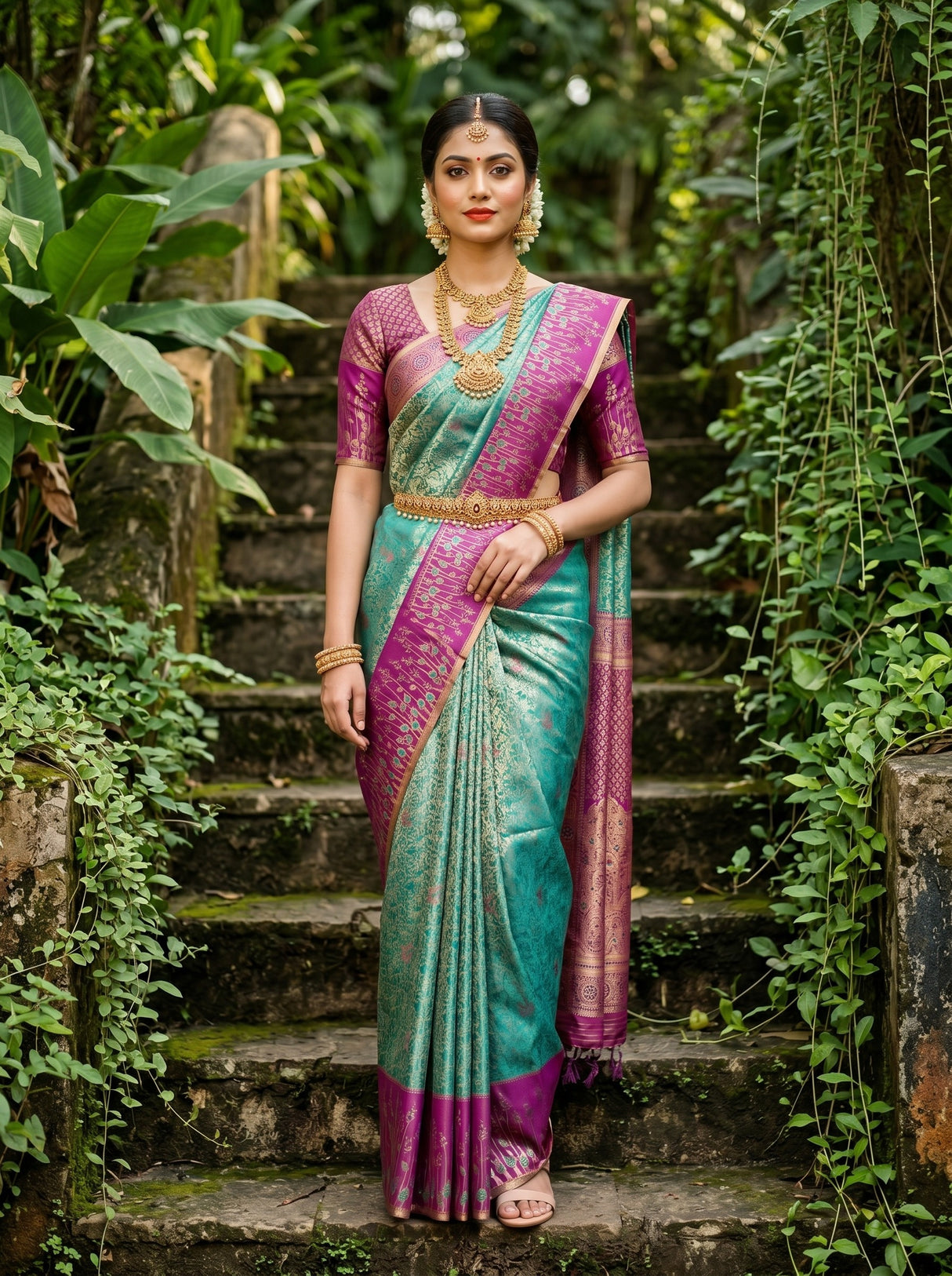MIMOSA Saree Saree — front view on mannequin