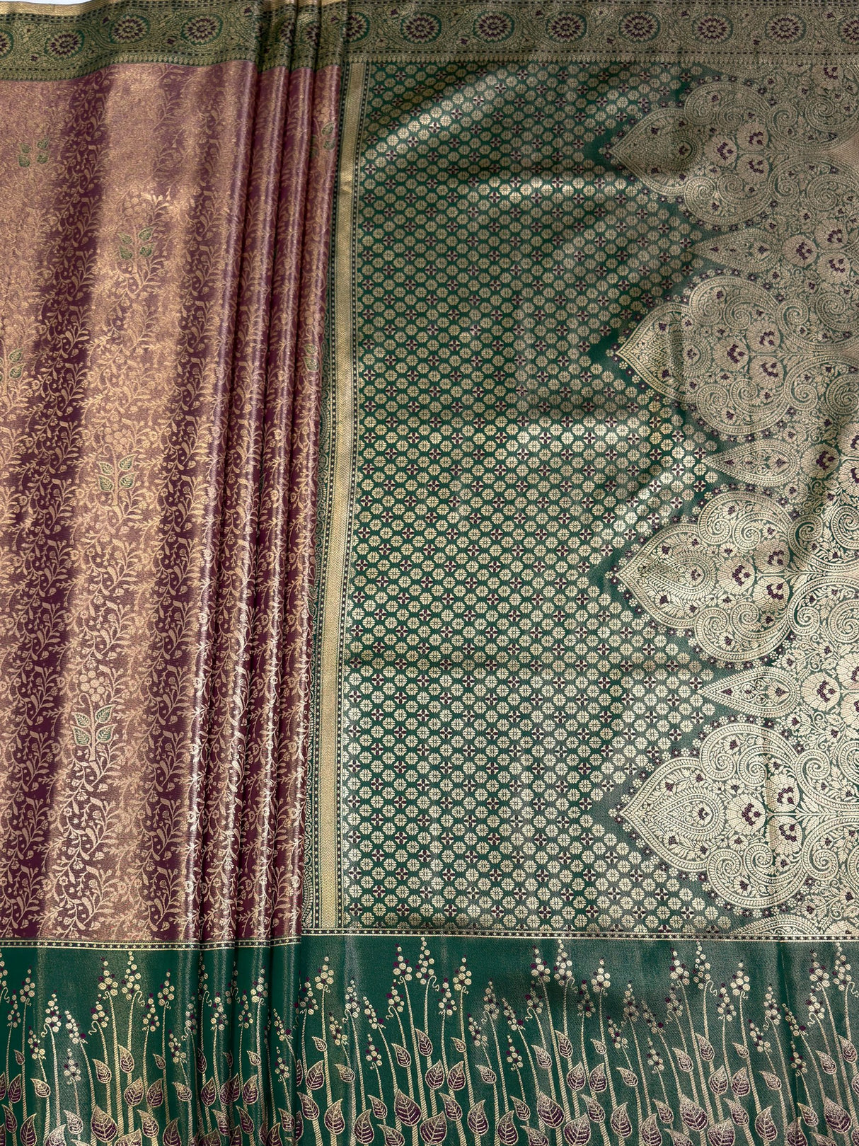 MIMOSA Saree Saree — pallu and zari work detail