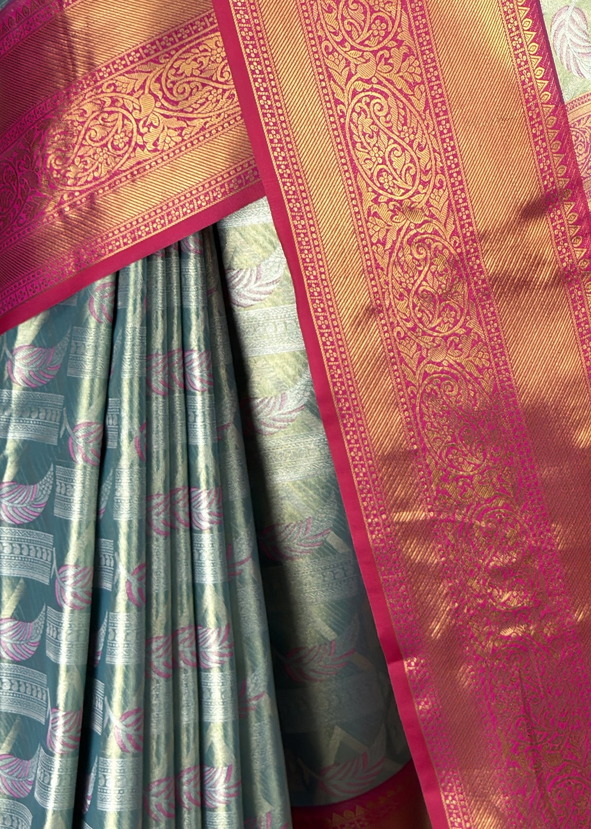 MIMOSA Saffire Kanjivaram Art Silk Saree β fleets shot full lifestyle