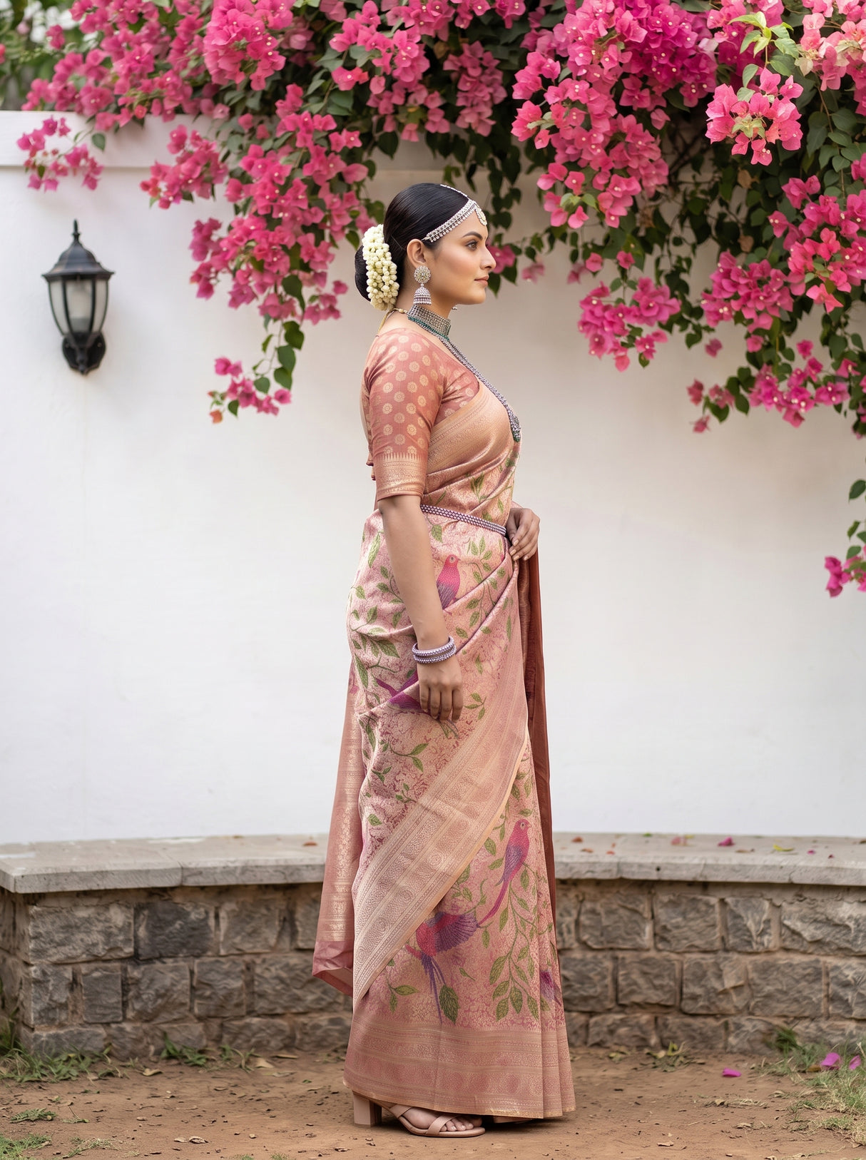 MIMOSA Rani Saree Saree — pose 3 styling detail