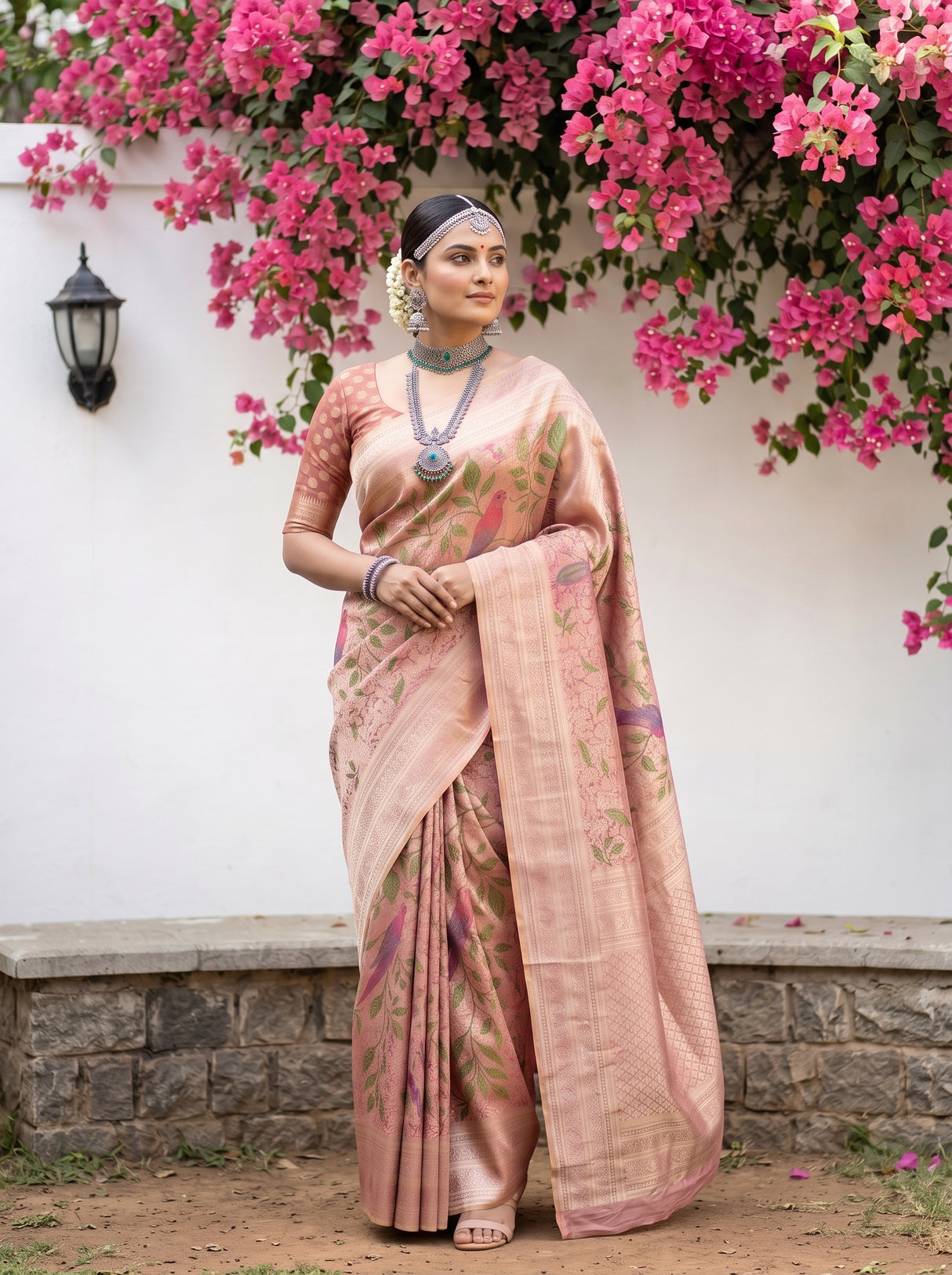 MIMOSA Rani Saree Saree — pose 5 styling detail