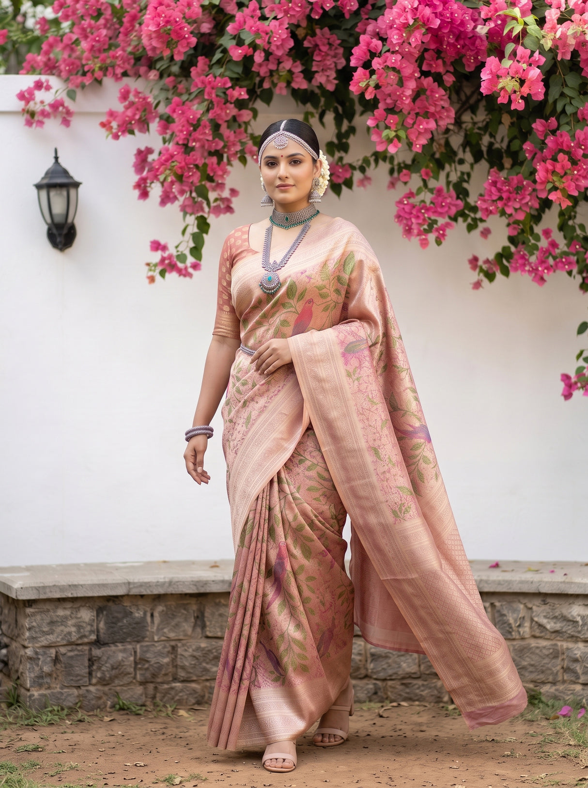 MIMOSA Rani Saree Saree — pose 6 styling detail