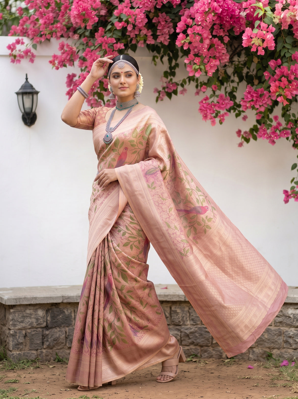 MIMOSA Rani Saree Saree — pose 7 styling detail