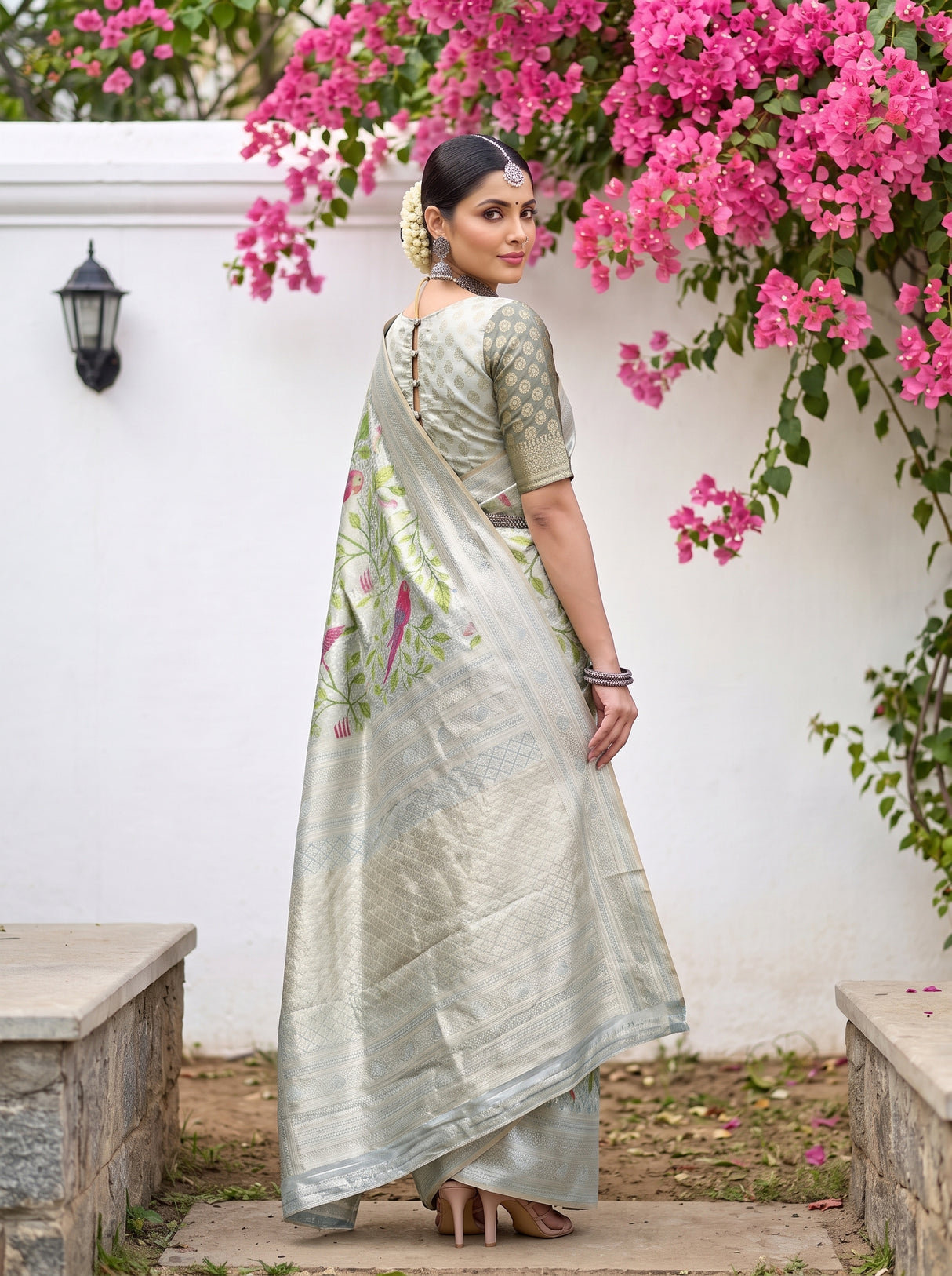 MIMOSA Sapphire Saree Saree — pose 9 styling detail