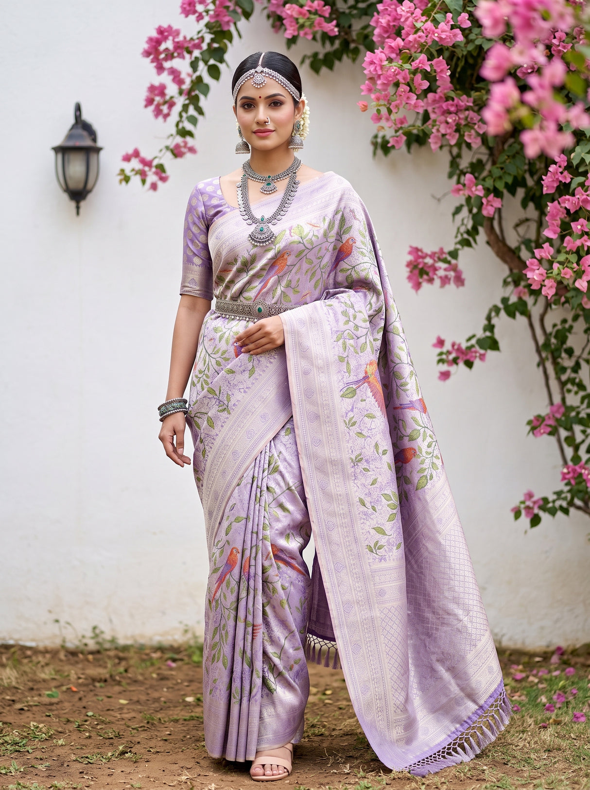 Violet Saree