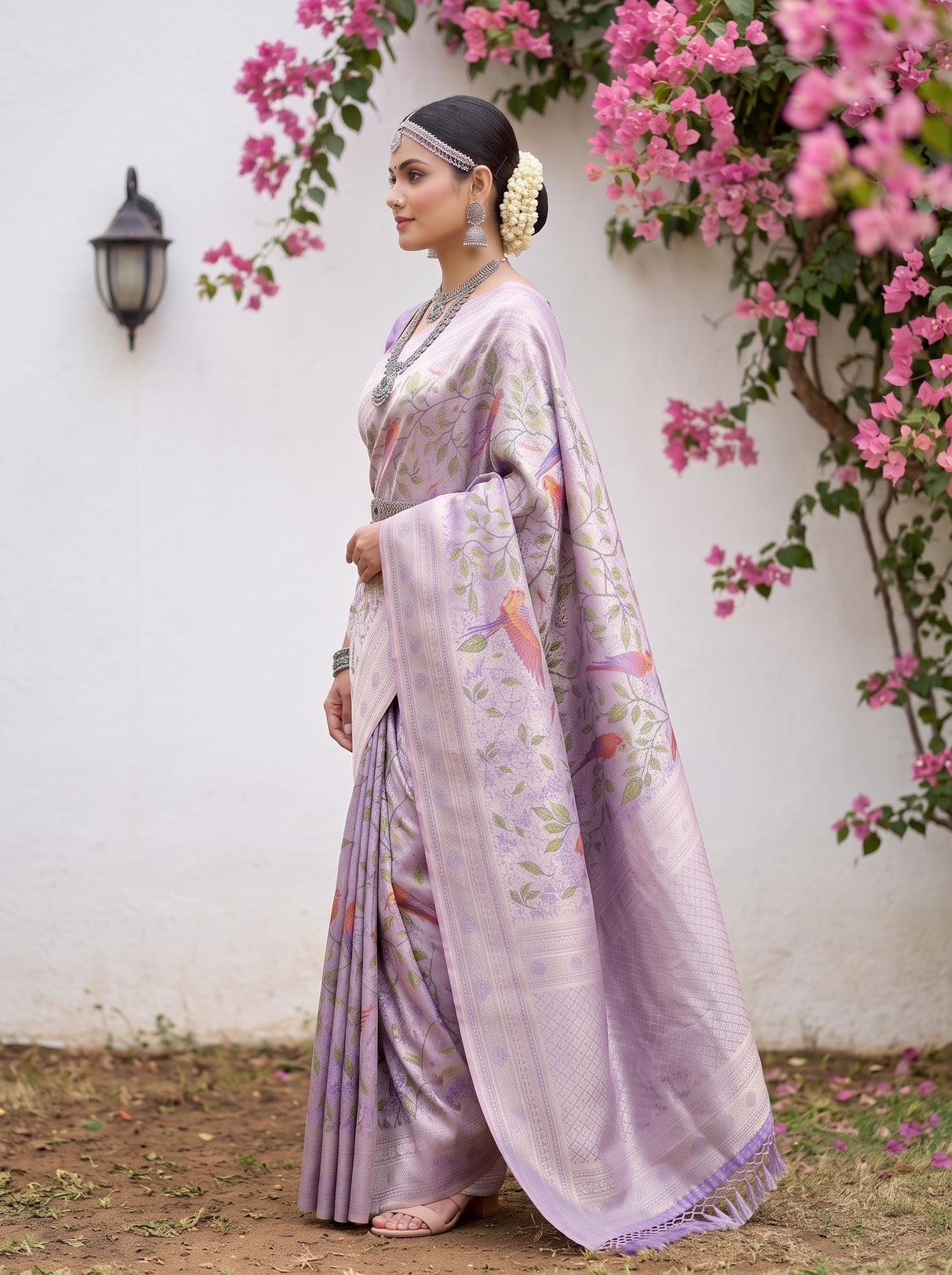 MIMOSA Violet Saree Saree — pose 3 styling detail