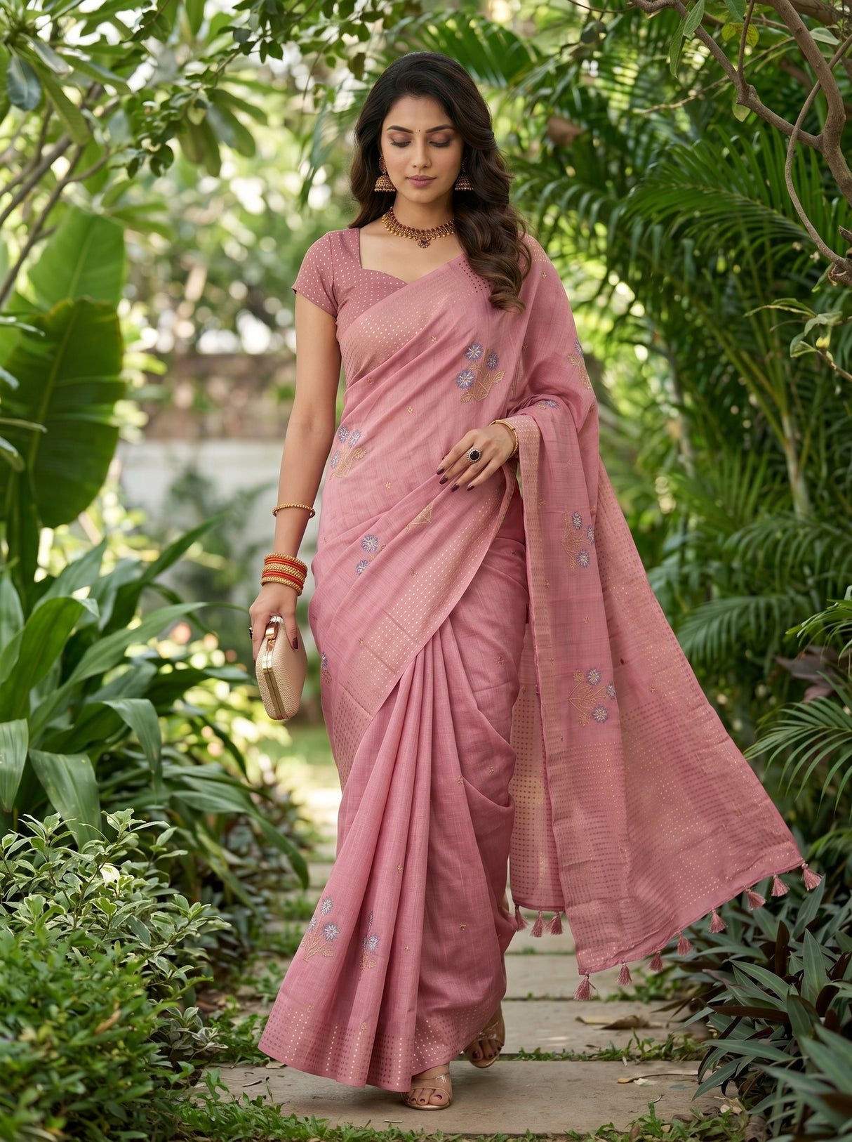 MIMOSA Saree Saree — pose 6 styling detail