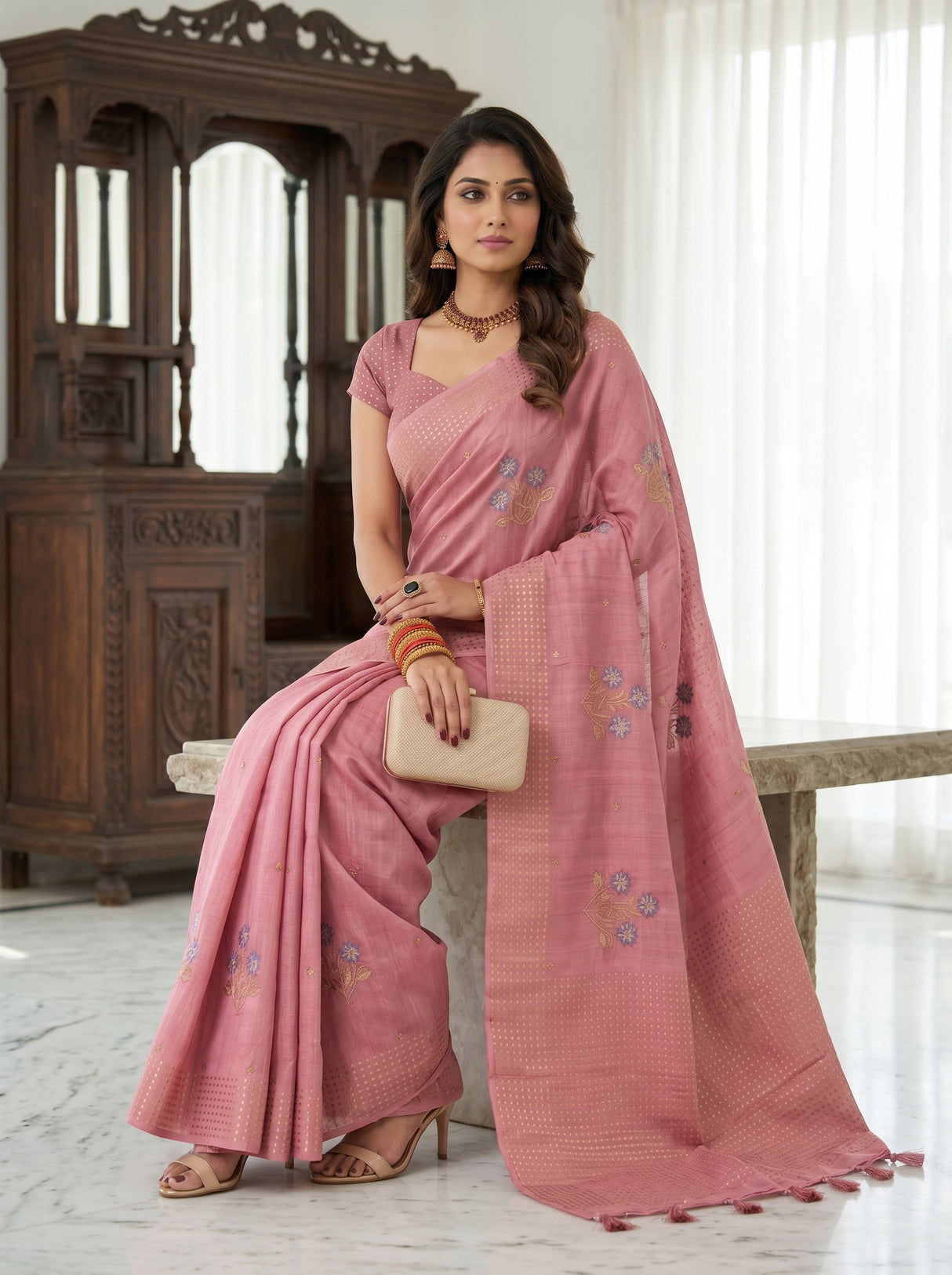 MIMOSA Saree Saree — pose 8 styling detail