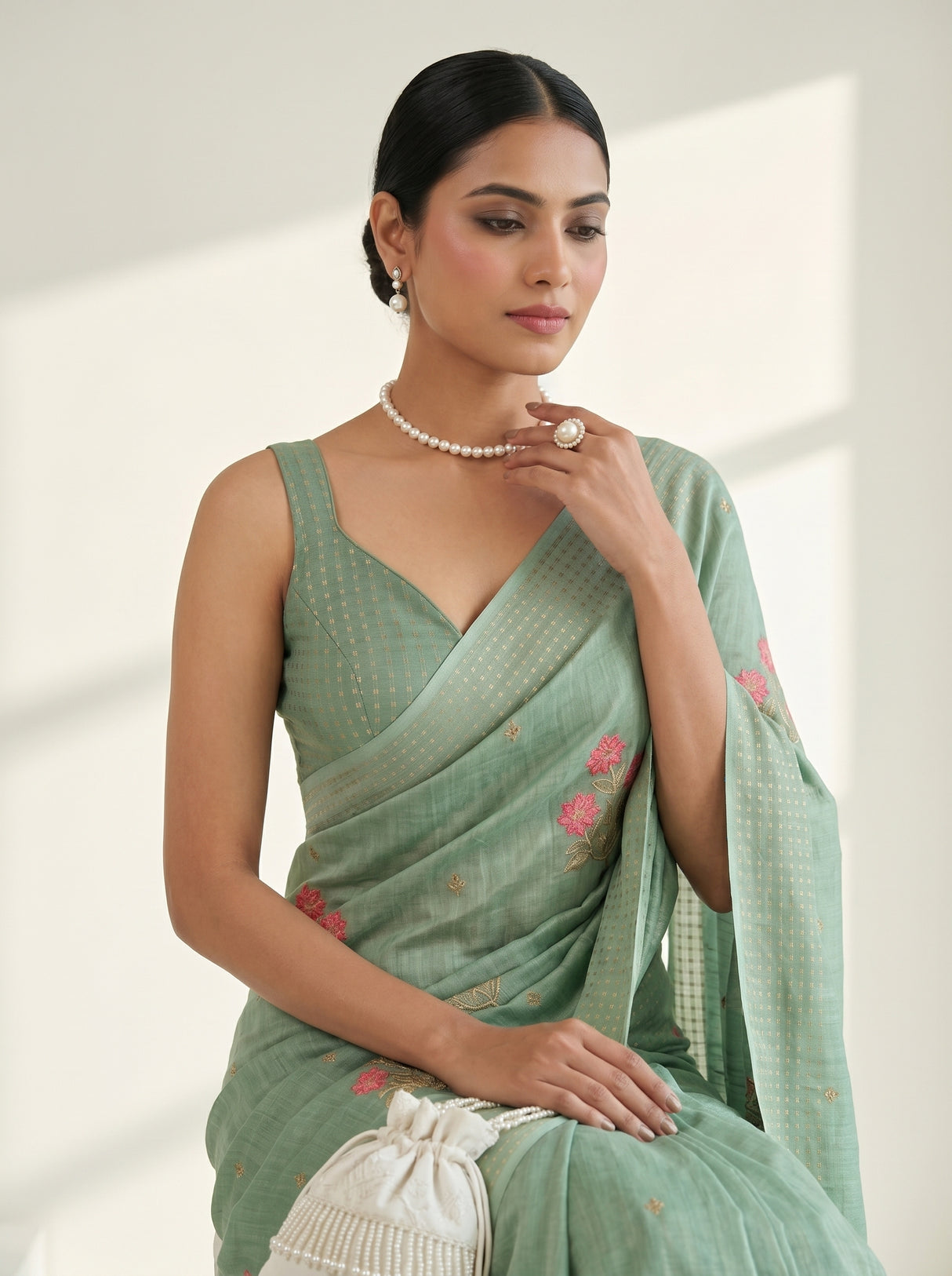MIMOSA Saree Saree — pose 10 styling detail