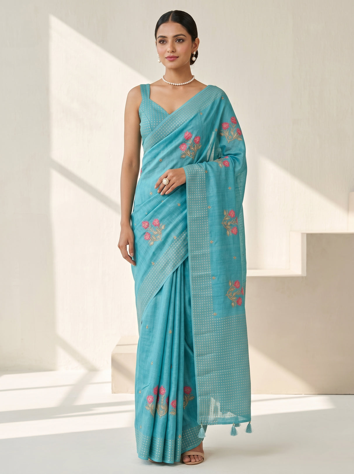 MIMOSA Saree Saree — front view on mannequin