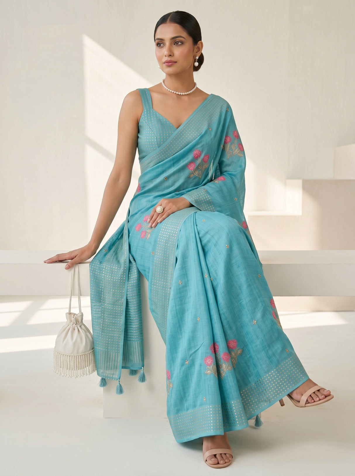 MIMOSA Saree Saree — pose 8 styling detail