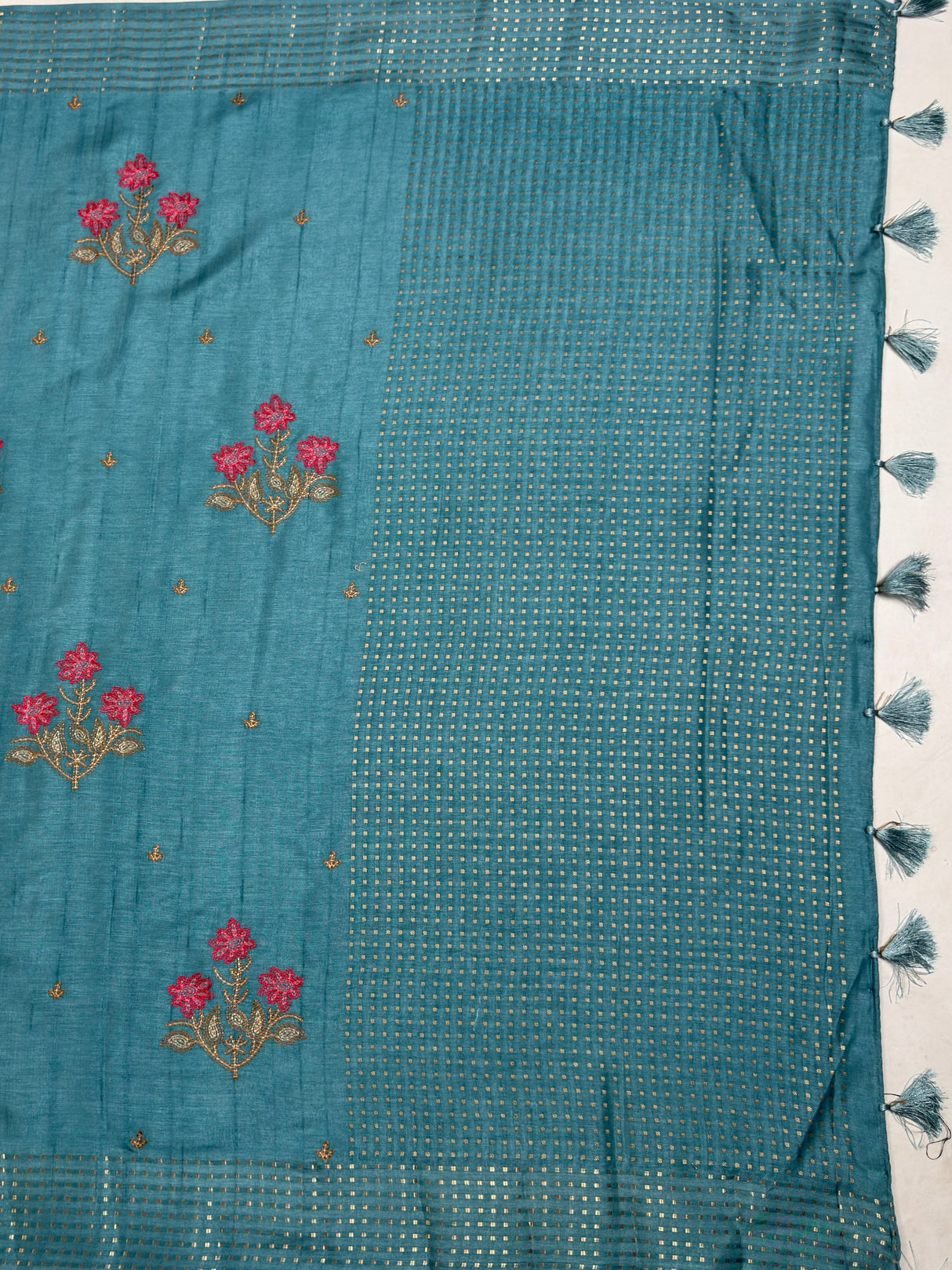MIMOSA Saree Saree — pallu and zari work detail