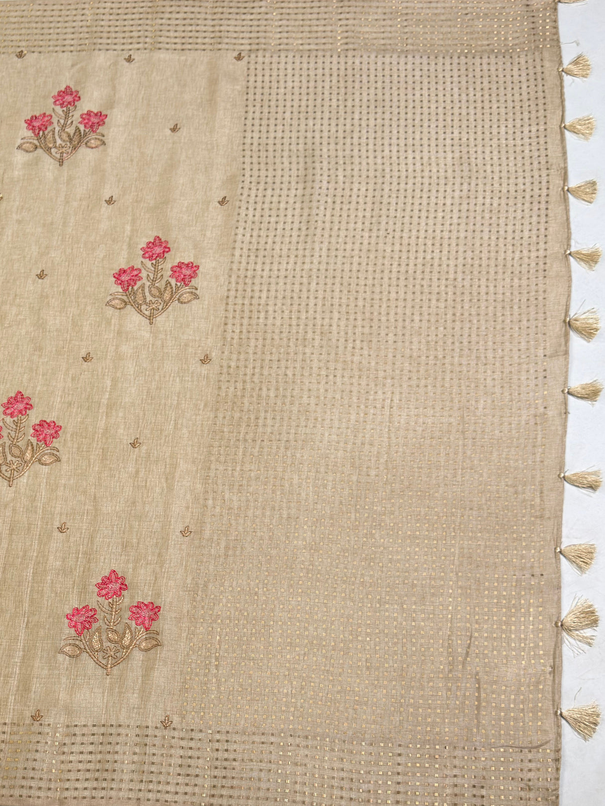 MIMOSA Saree Saree — pallu and zari work detail