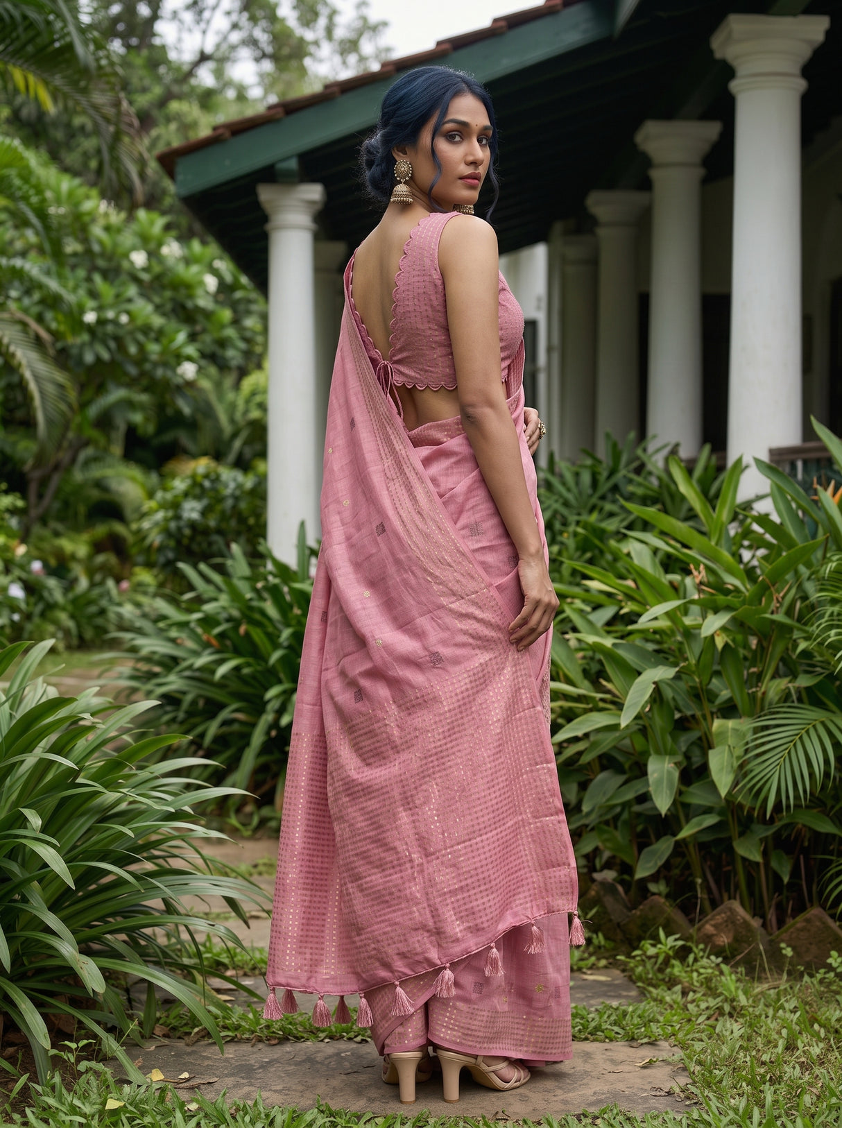MIMOSA Gajari Saree Saree — pose 5 styling detail