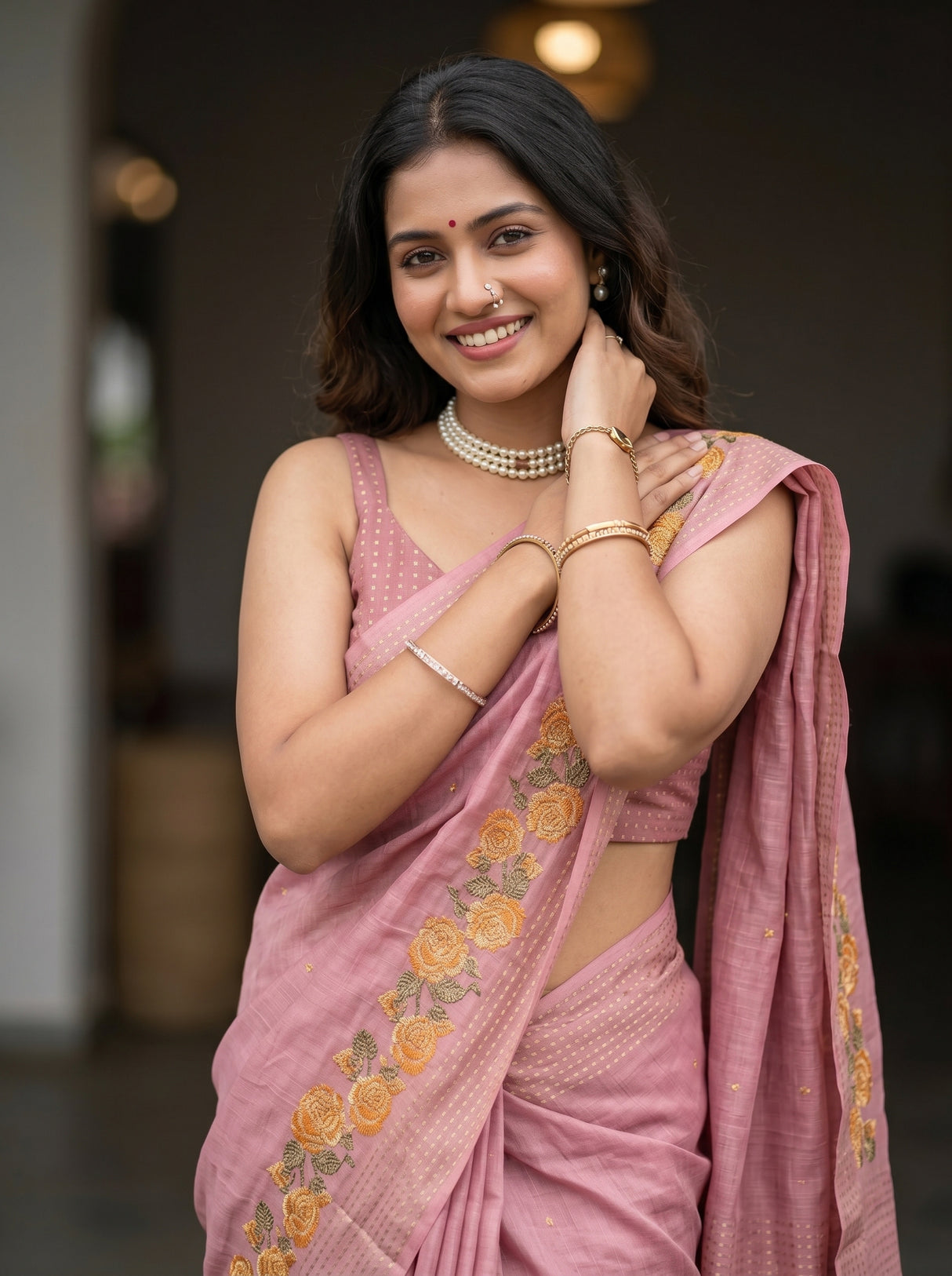 MIMOSA Saree Saree — pose 10 styling detail
