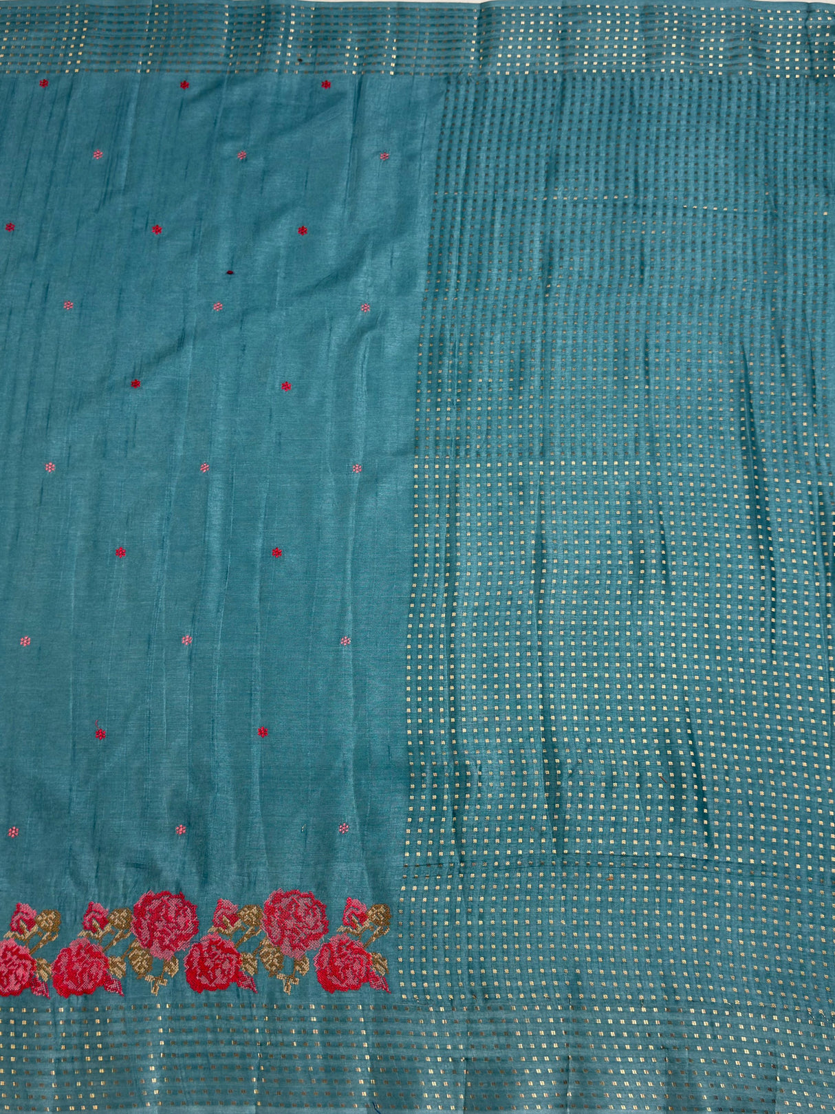 MIMOSA Saree Saree — pallu and zari work detail