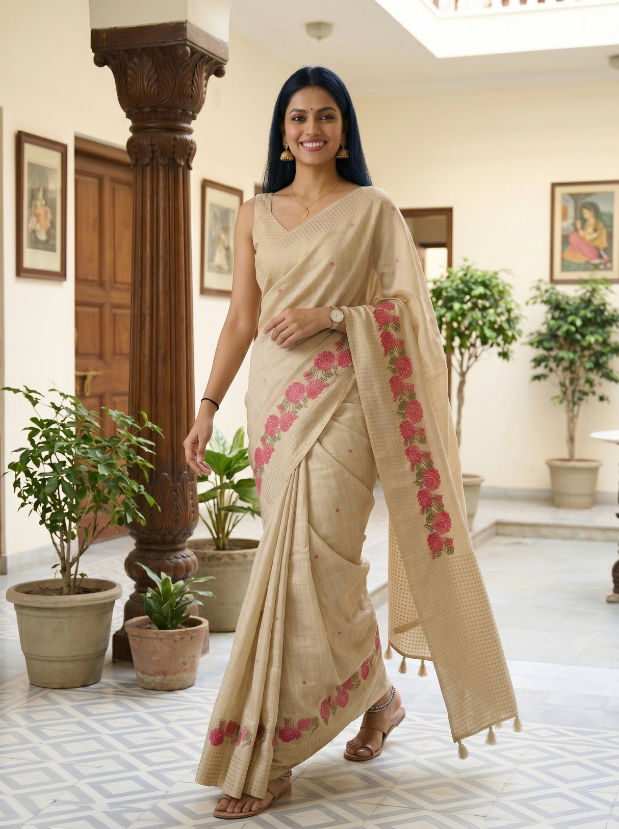 MIMOSA Saree Saree — pose 6 styling detail