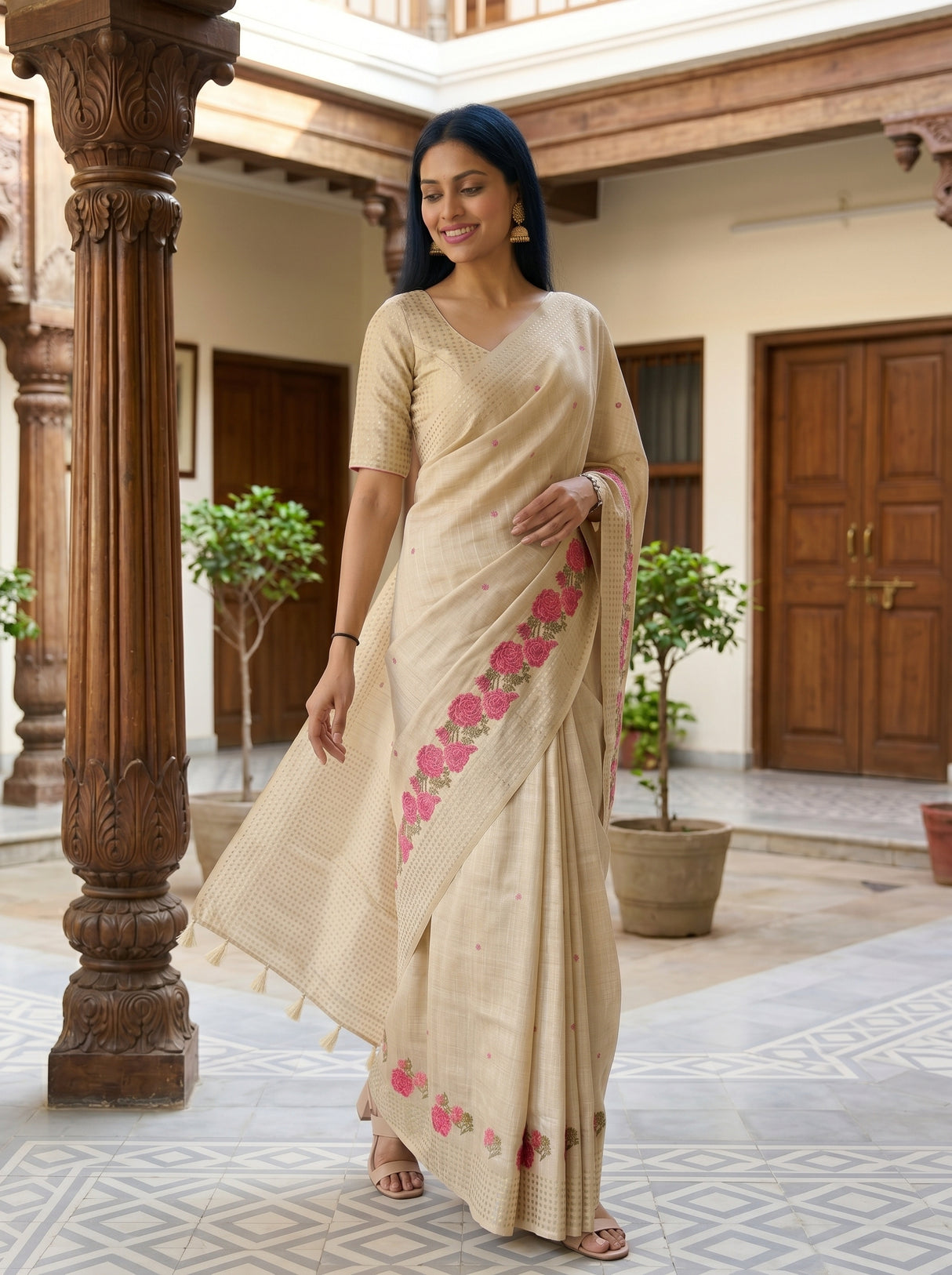 MIMOSA Saree Saree — pose 9 styling detail