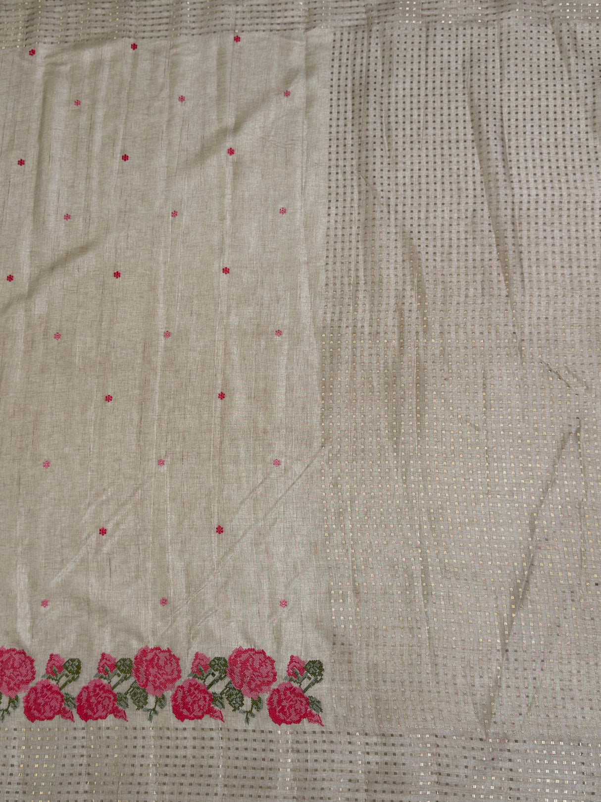 MIMOSA Saree Saree — pallu and zari work detail